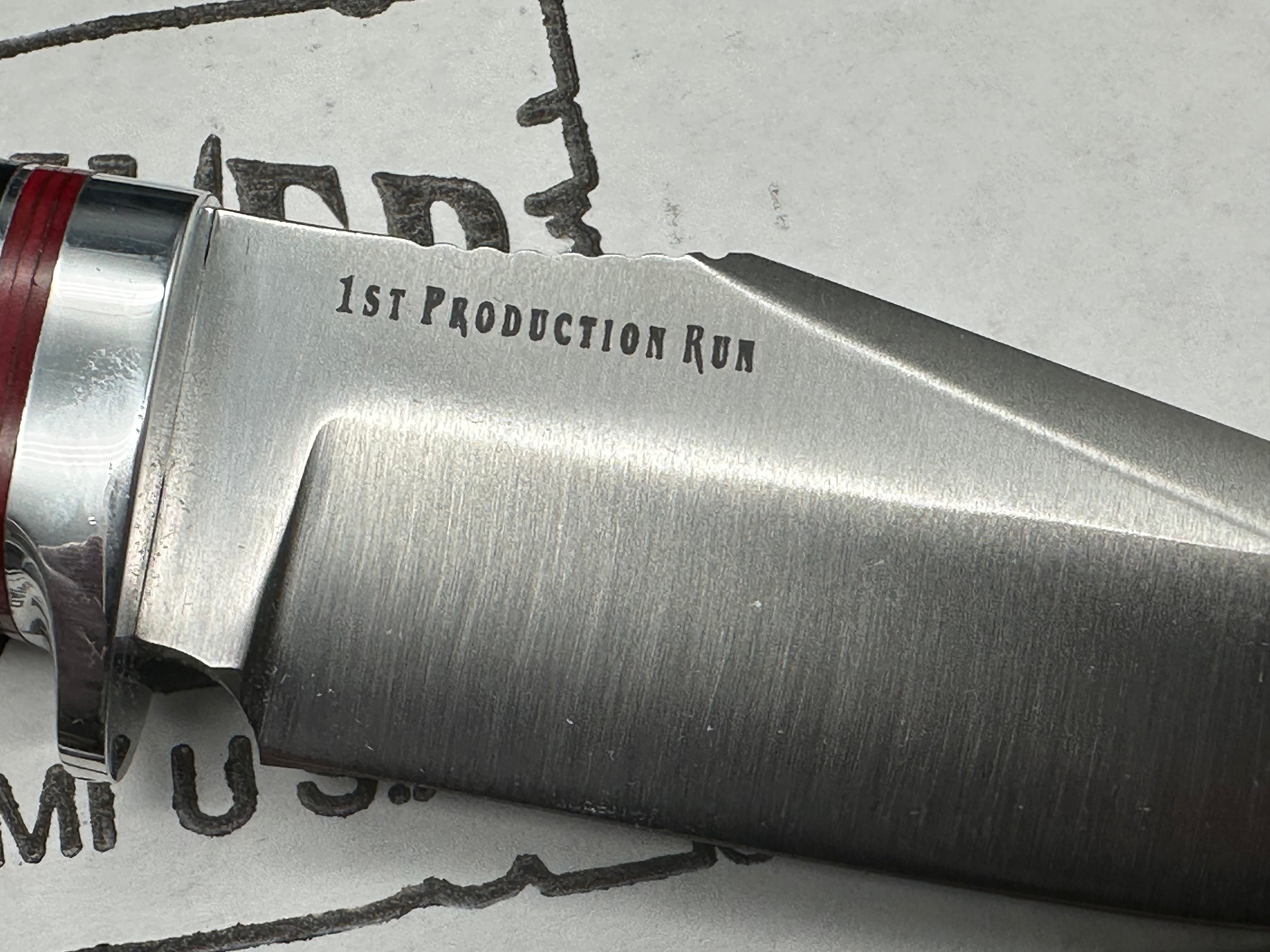 Bark River Handy Hunter black canvas micarta A-2 steel First Production
