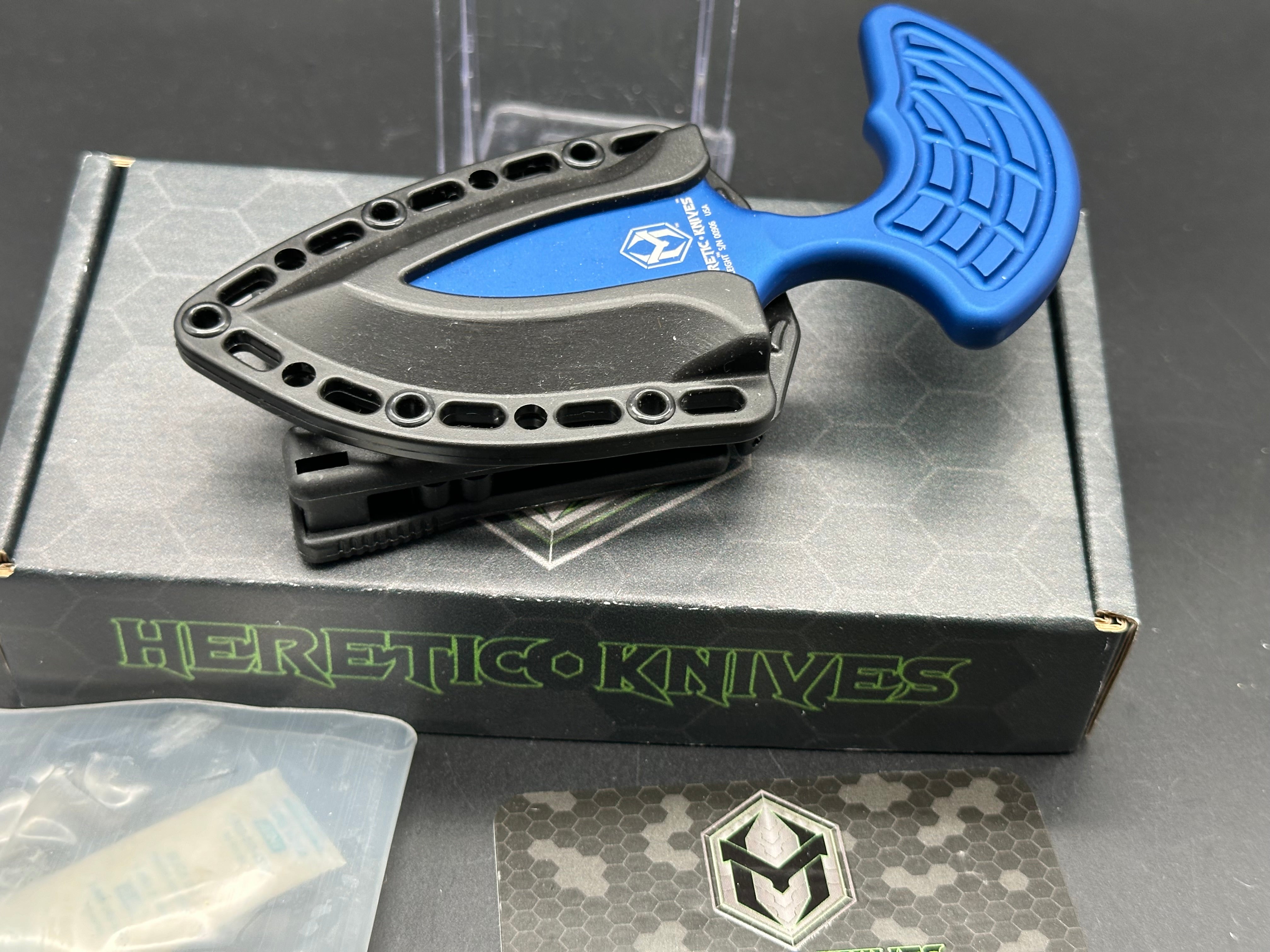 Heretic Sleight H050-6A-BLU 20CV, Blue Aluminum, TekLock Clip