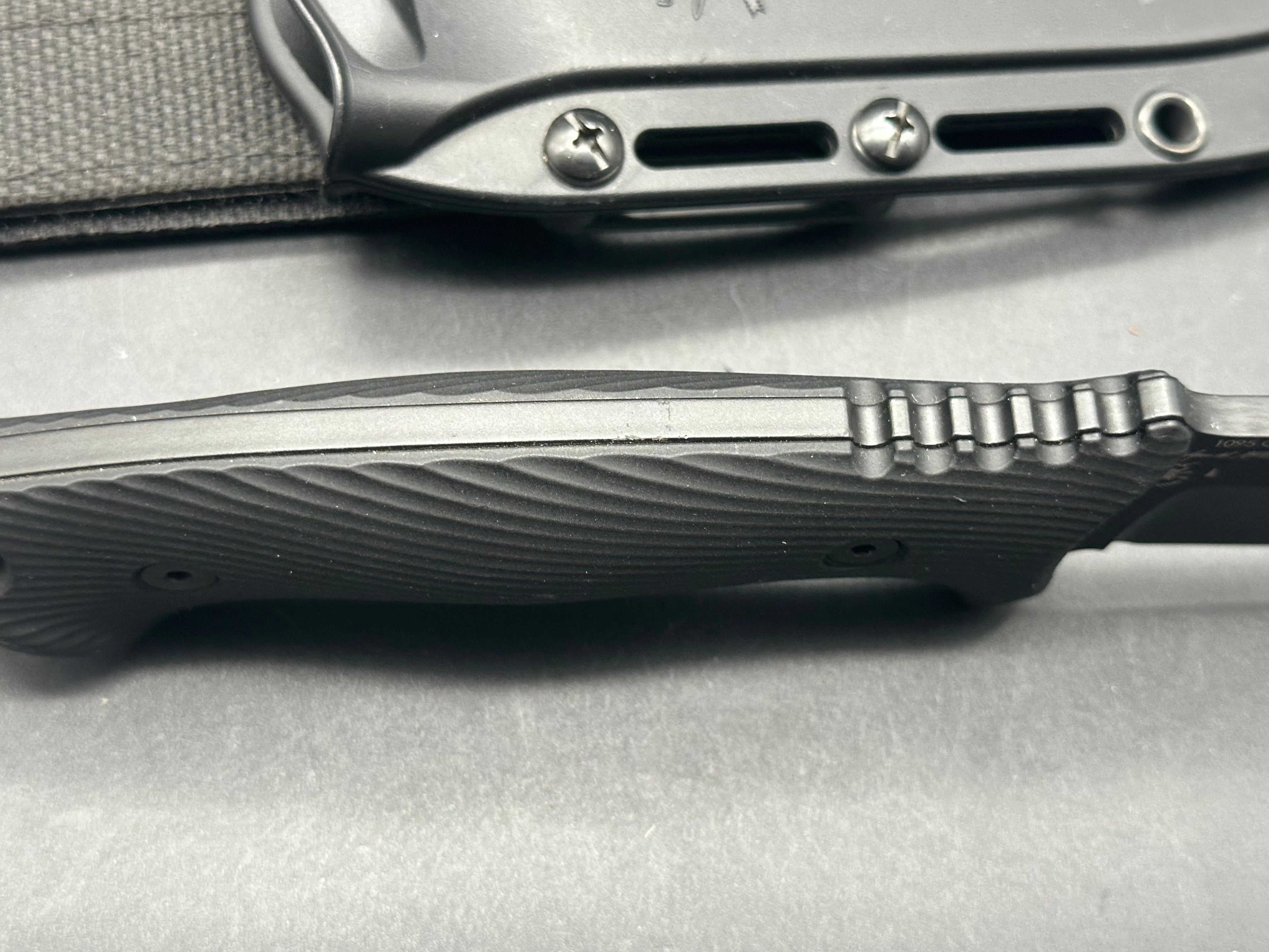 Spartan Blades Harsey Fighter Fixed Blade Knife Black Polymer (6.1" Black)