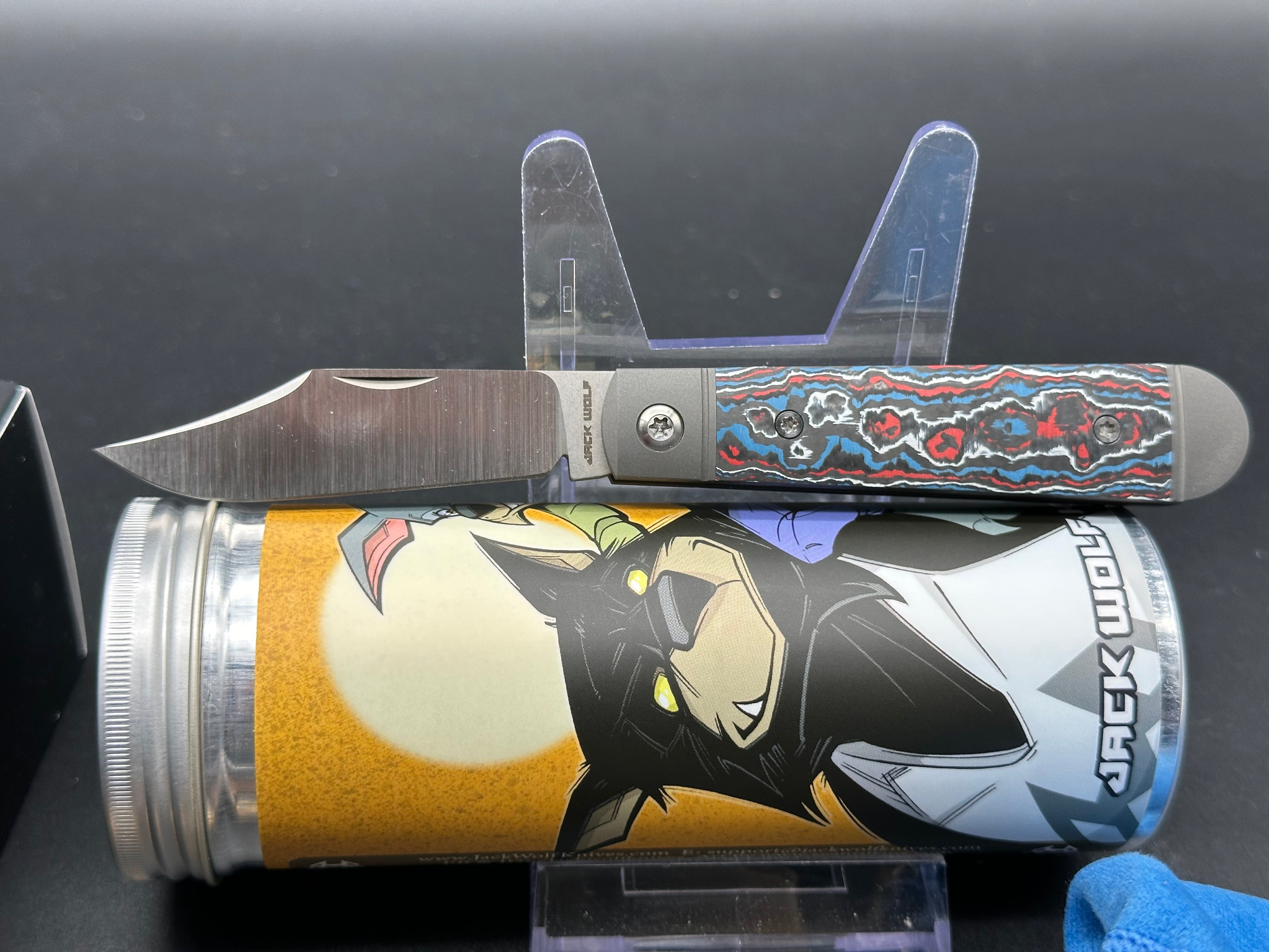 Jack Wolf Knives Little Bro Jack Fat Carbon Nebula