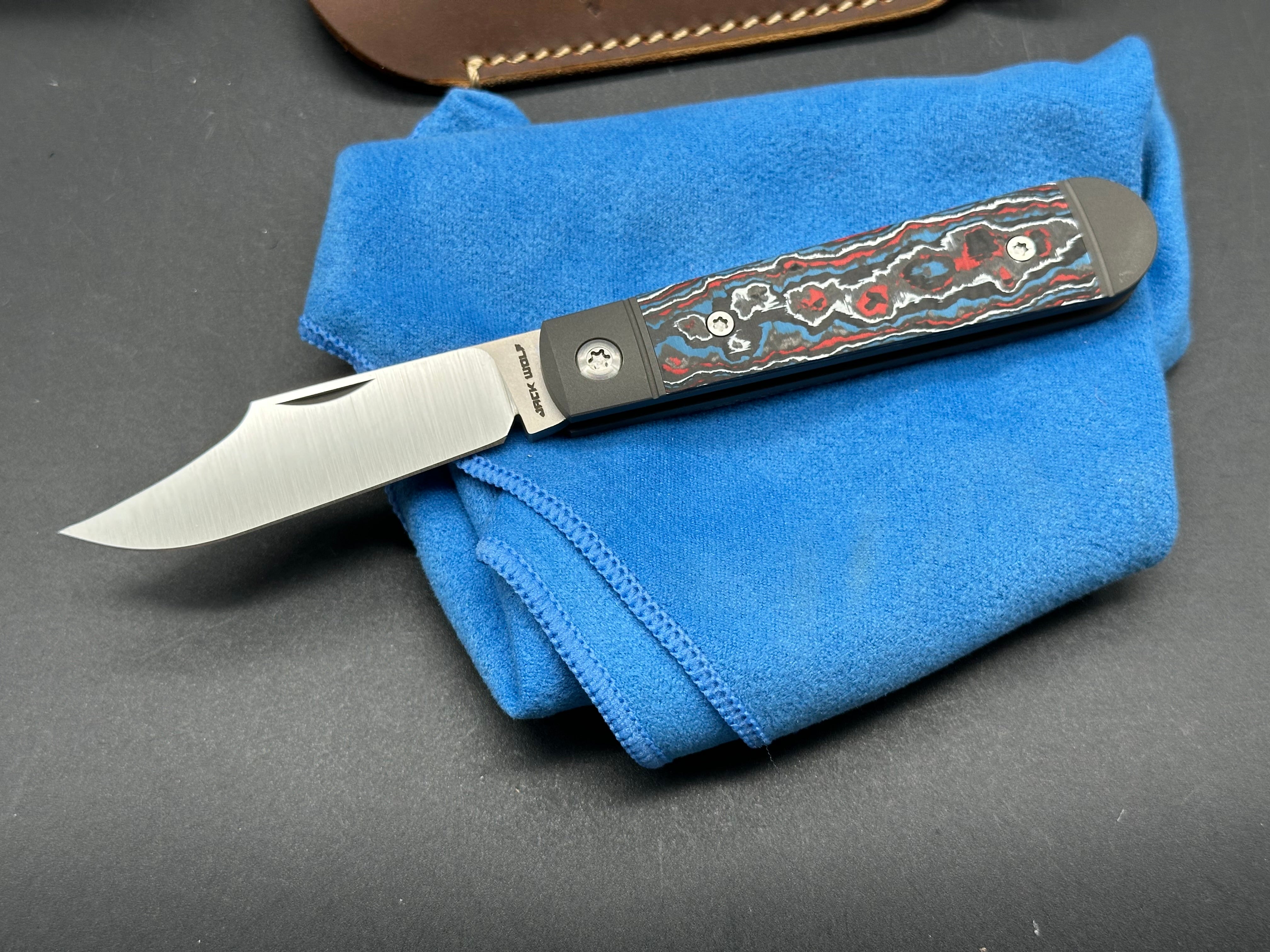 Jack Wolf Knives Little Bro Jack Fat Carbon Nebula