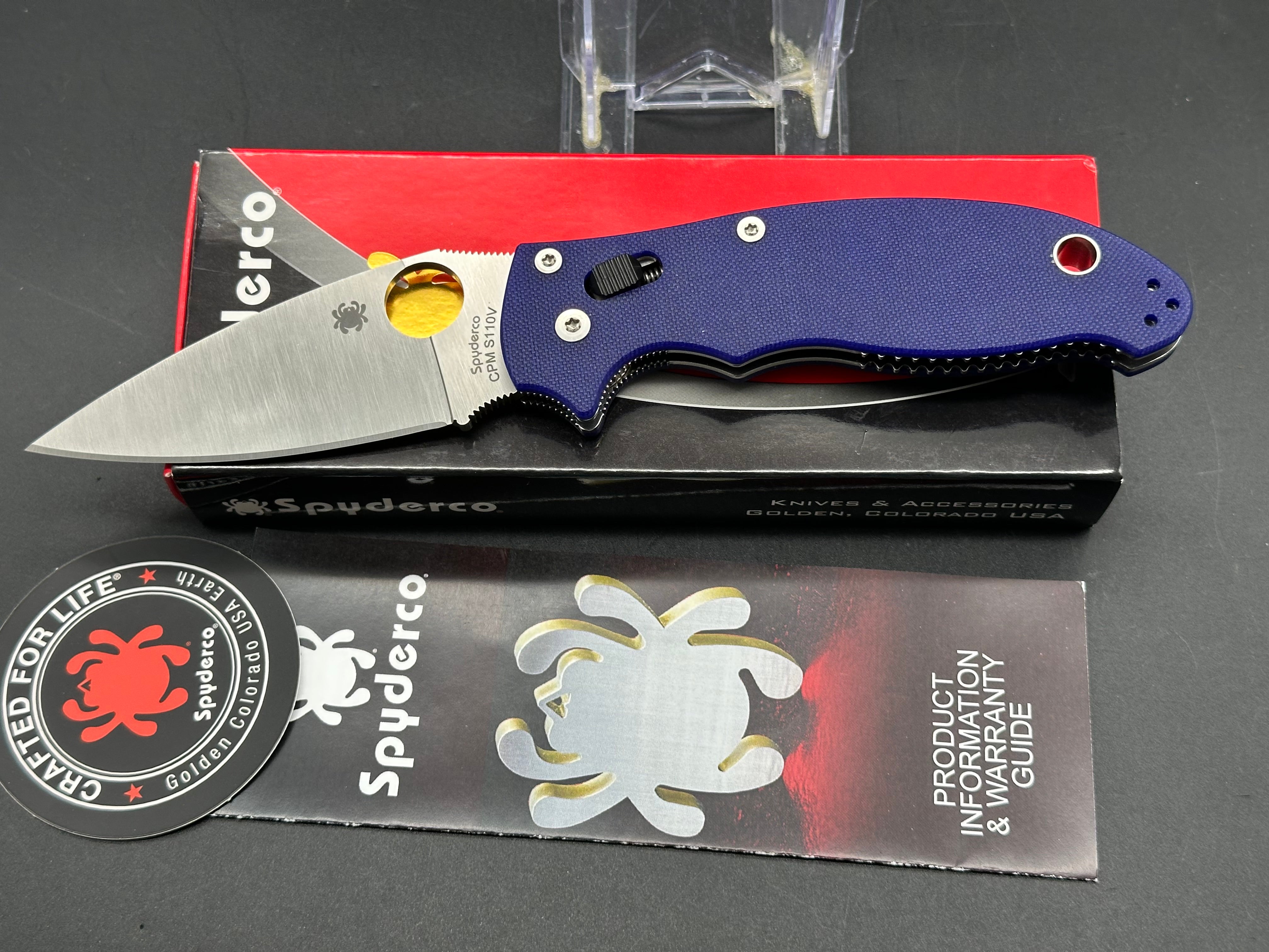 SPYDERCO G-10 MANIX 2 DARK BLUE G10 C101GPDBL2 S110V