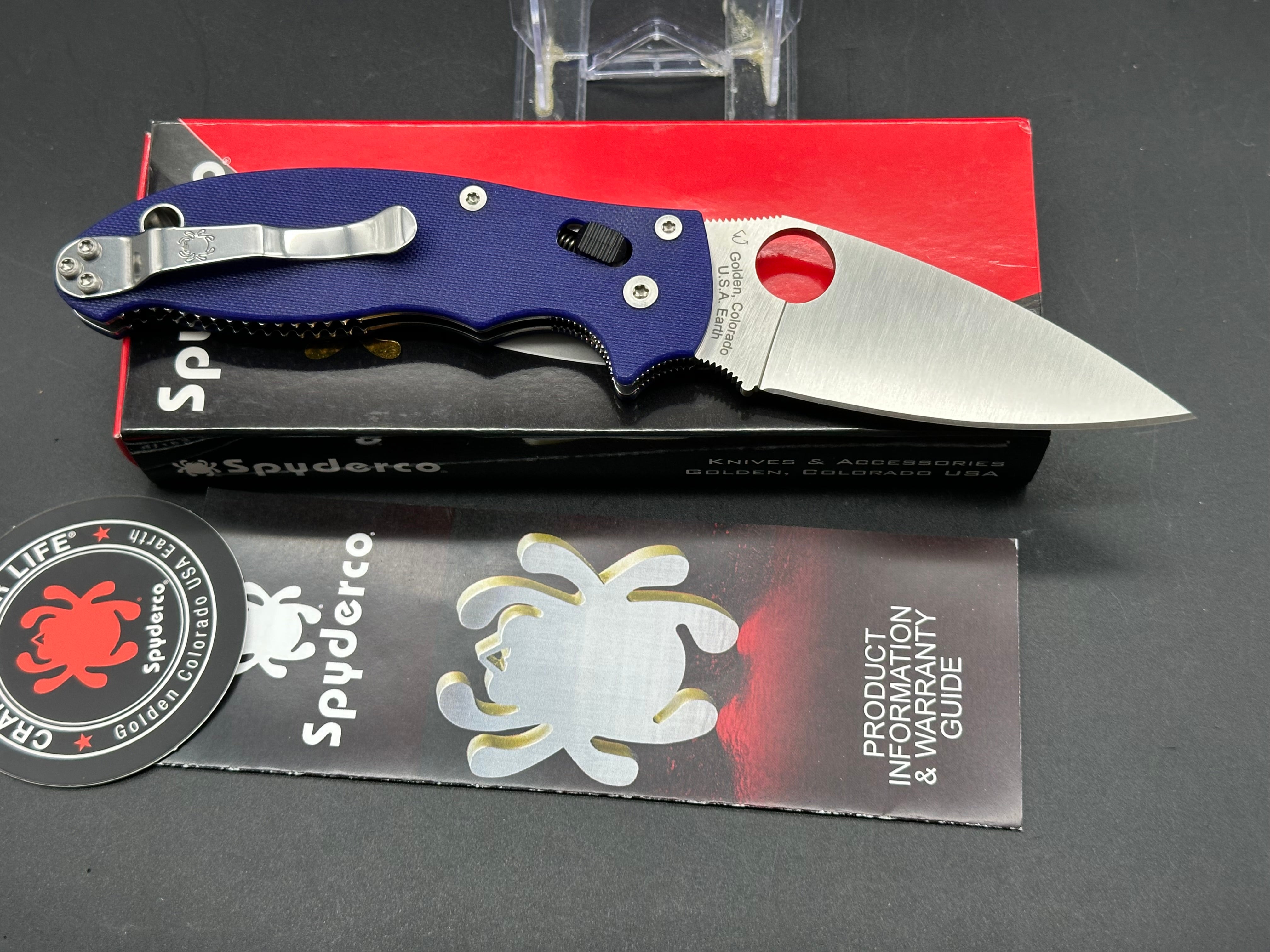 SPYDERCO G-10 MANIX 2 DARK BLUE G10 C101GPDBL2 S110V