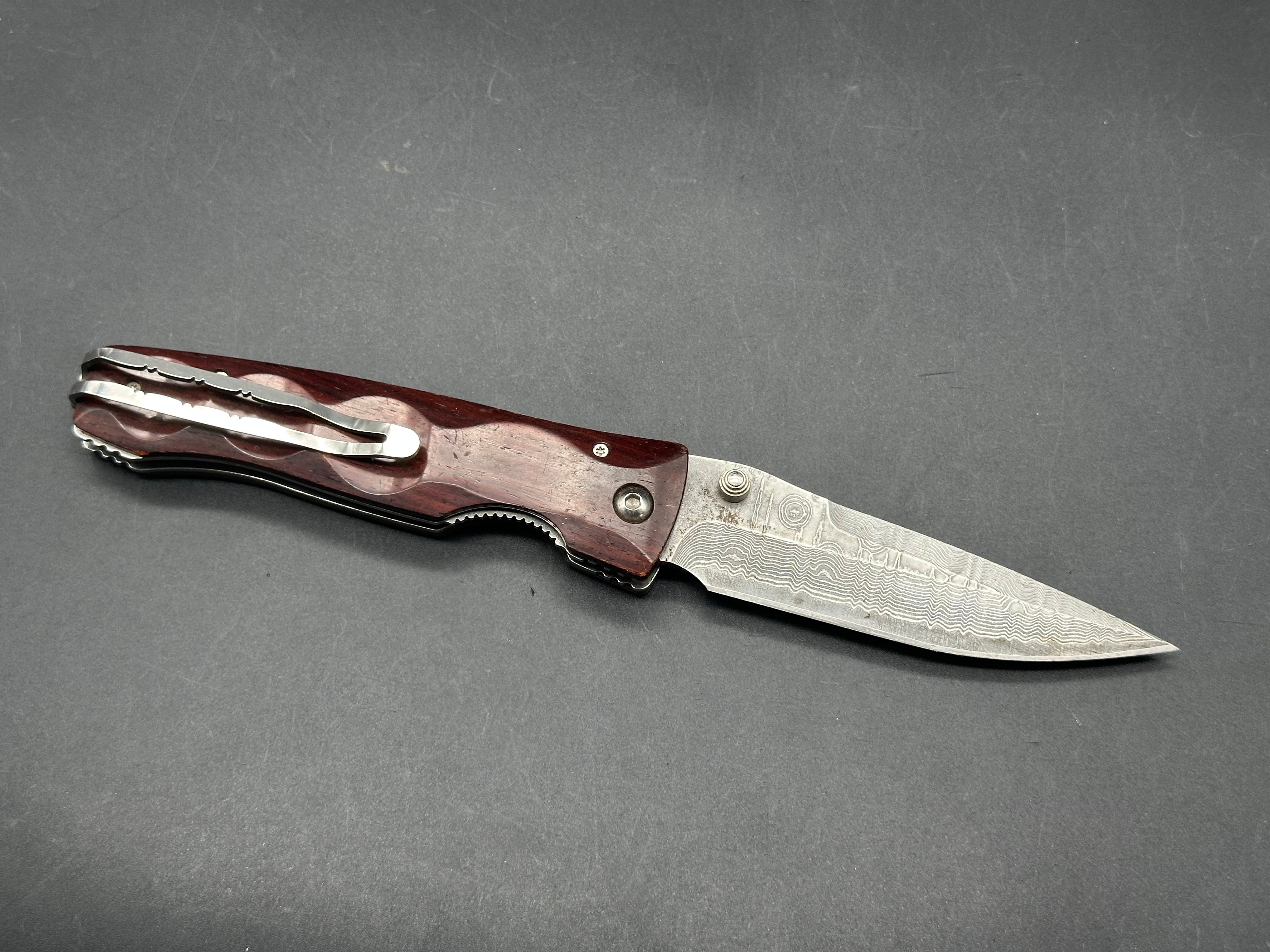 Mcusta Damascus folding knife