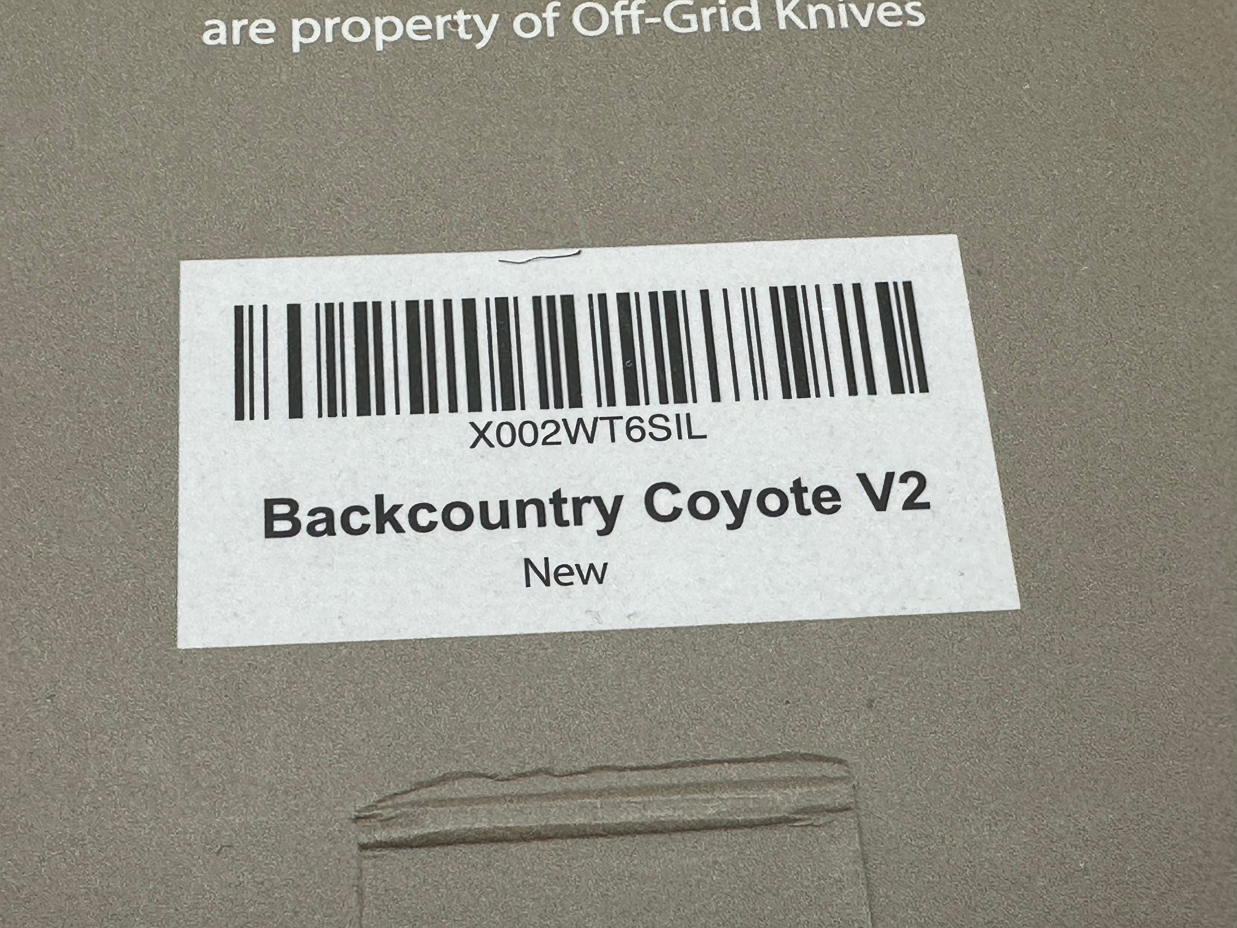 Off Grid Knives - Backcountry V2 fixed blade