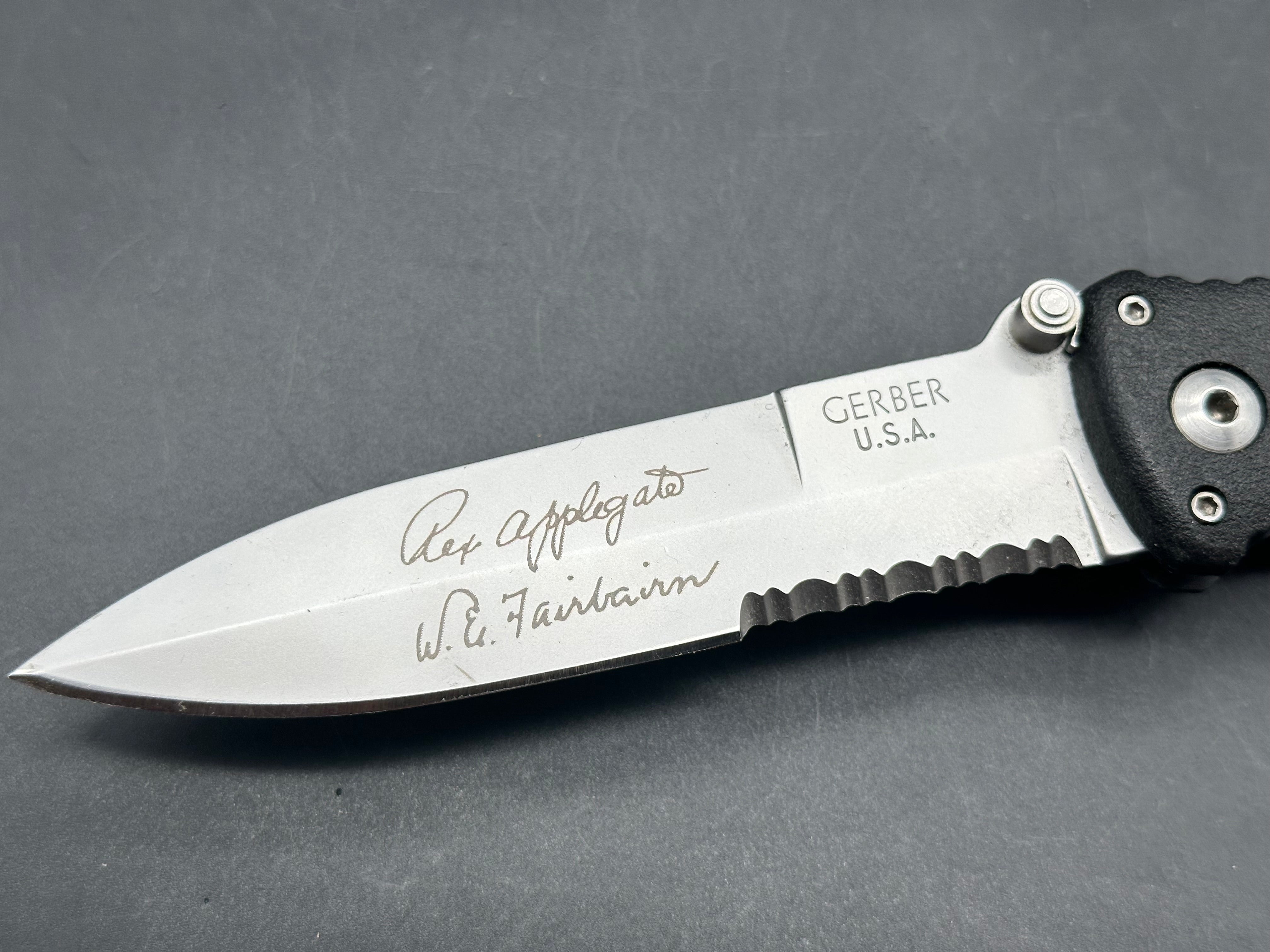 Gerber Applegate Combat Folding Knife, Serrated Edge