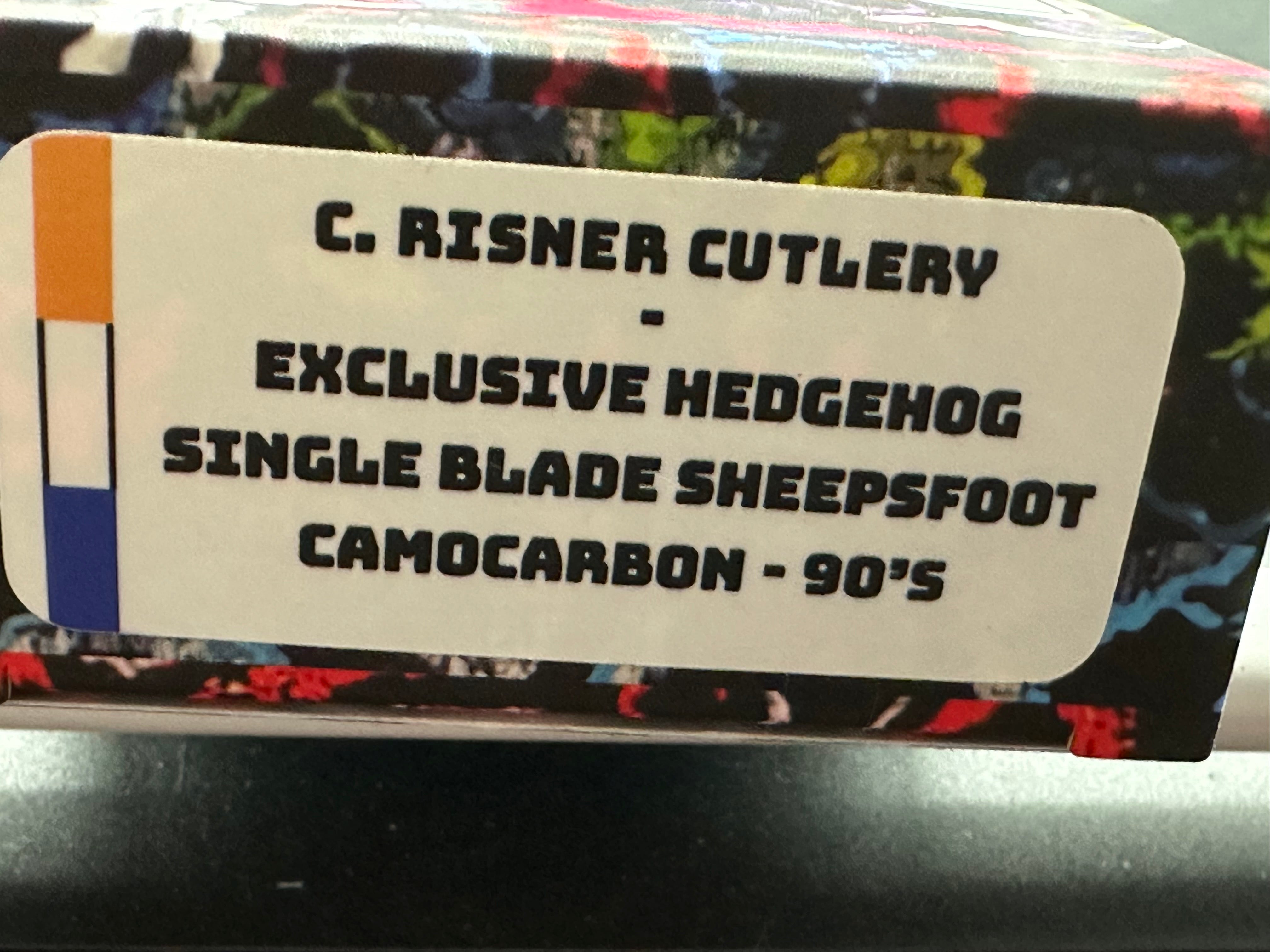 QSP Hedgehog Slip Joint (C.Risner Exclusive), 2.875" M390 Satin Blade with 90s CamoCarbon Handle
