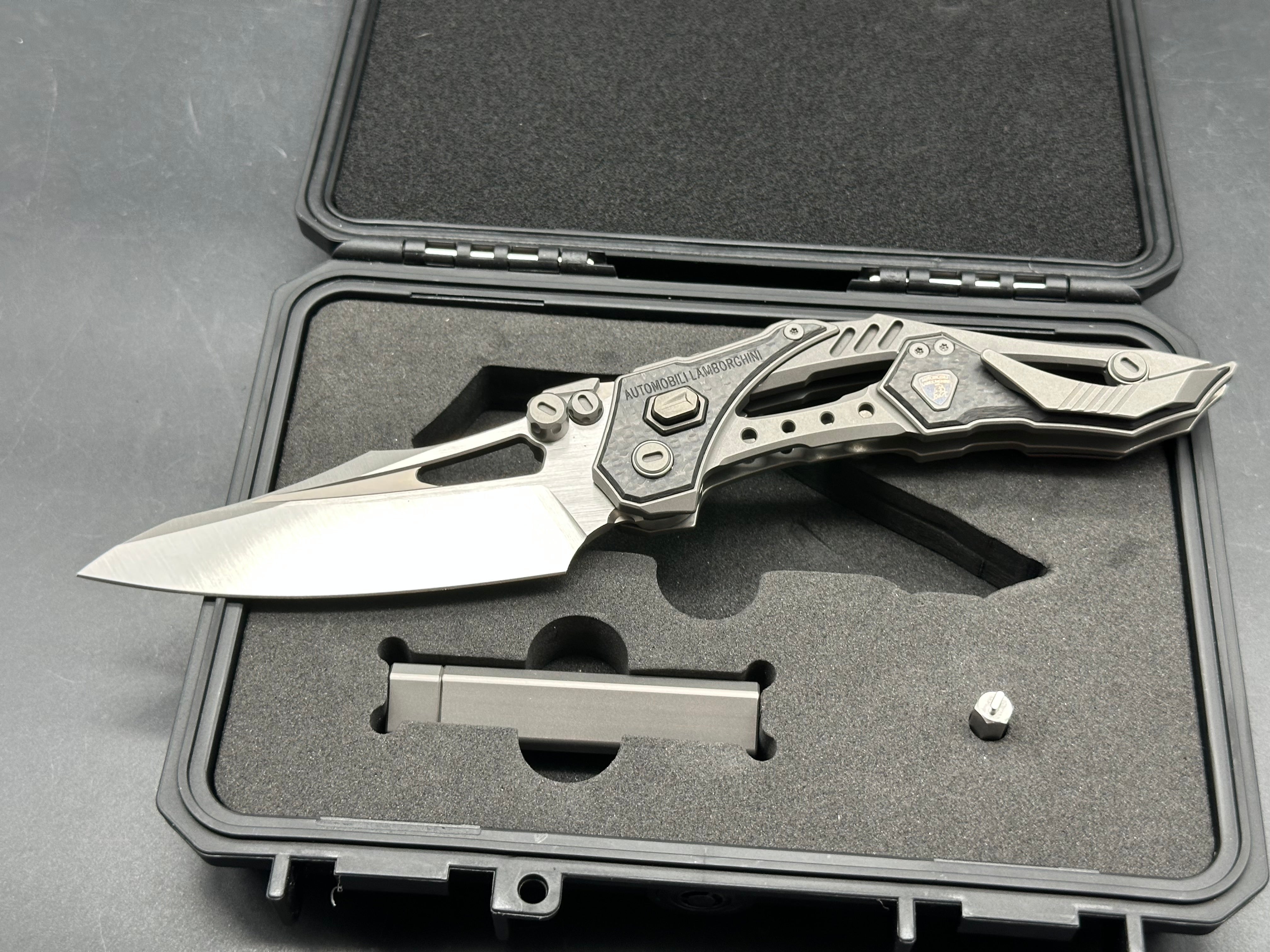 NOC Knives X Lamborghini MT-63 Folding Knife – M390 / Supercar Inspired Design