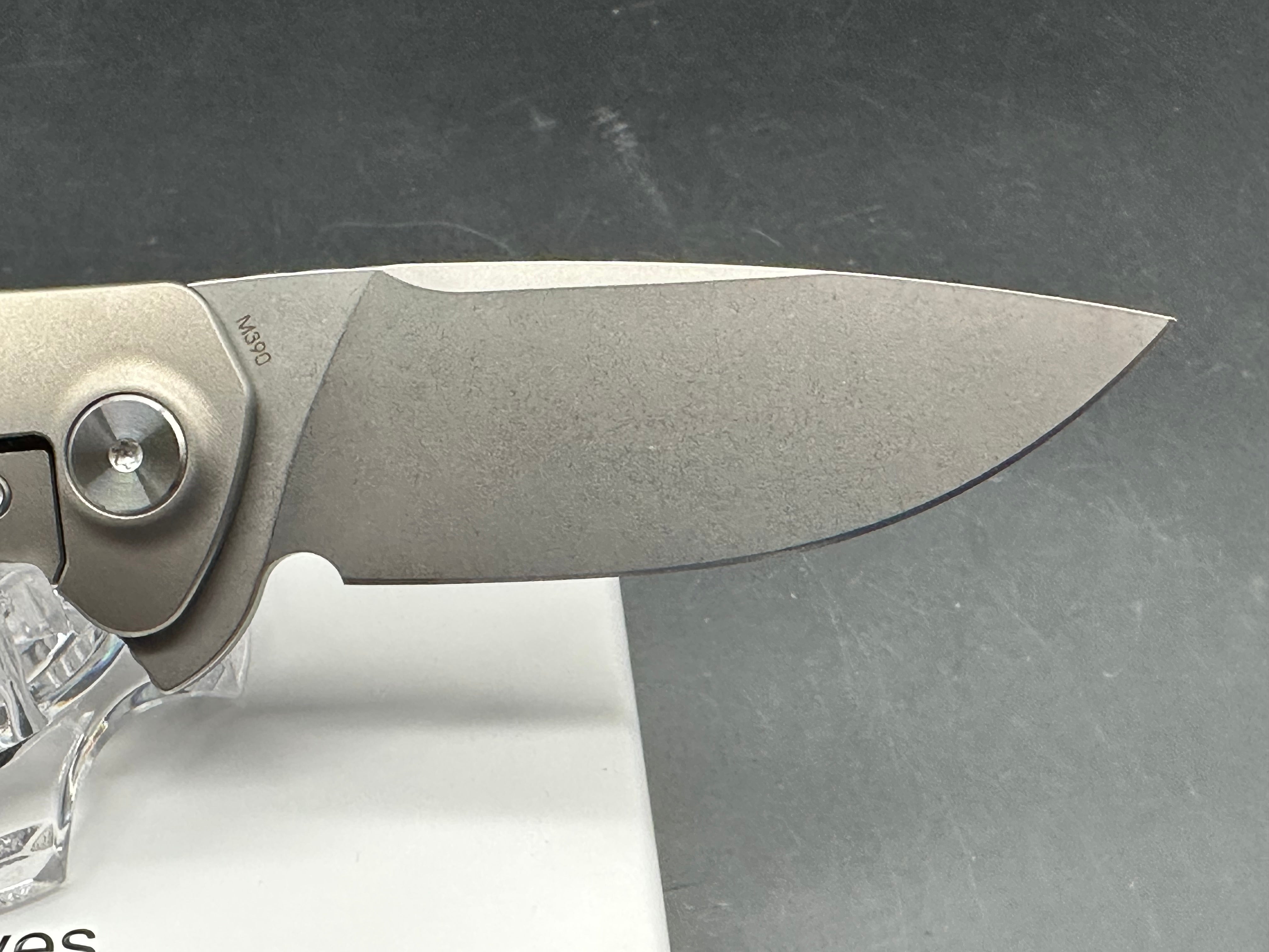 NRiggi Knives "JERSEY" Titanium handle w/M390 blade