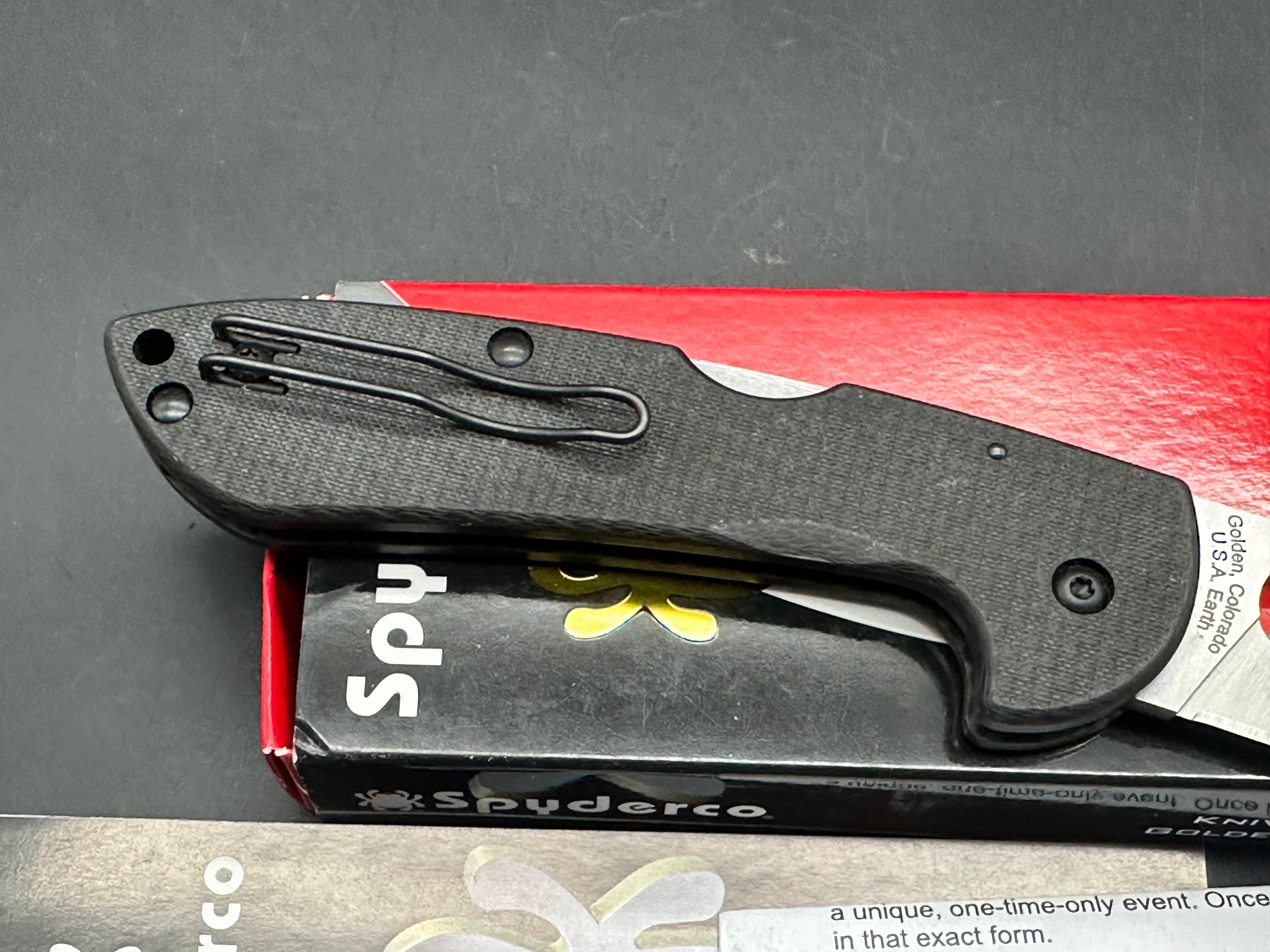 Spyderco Siren Lockback Knife Sprint Run Carbon Fiber (3.6" Satin S90V)