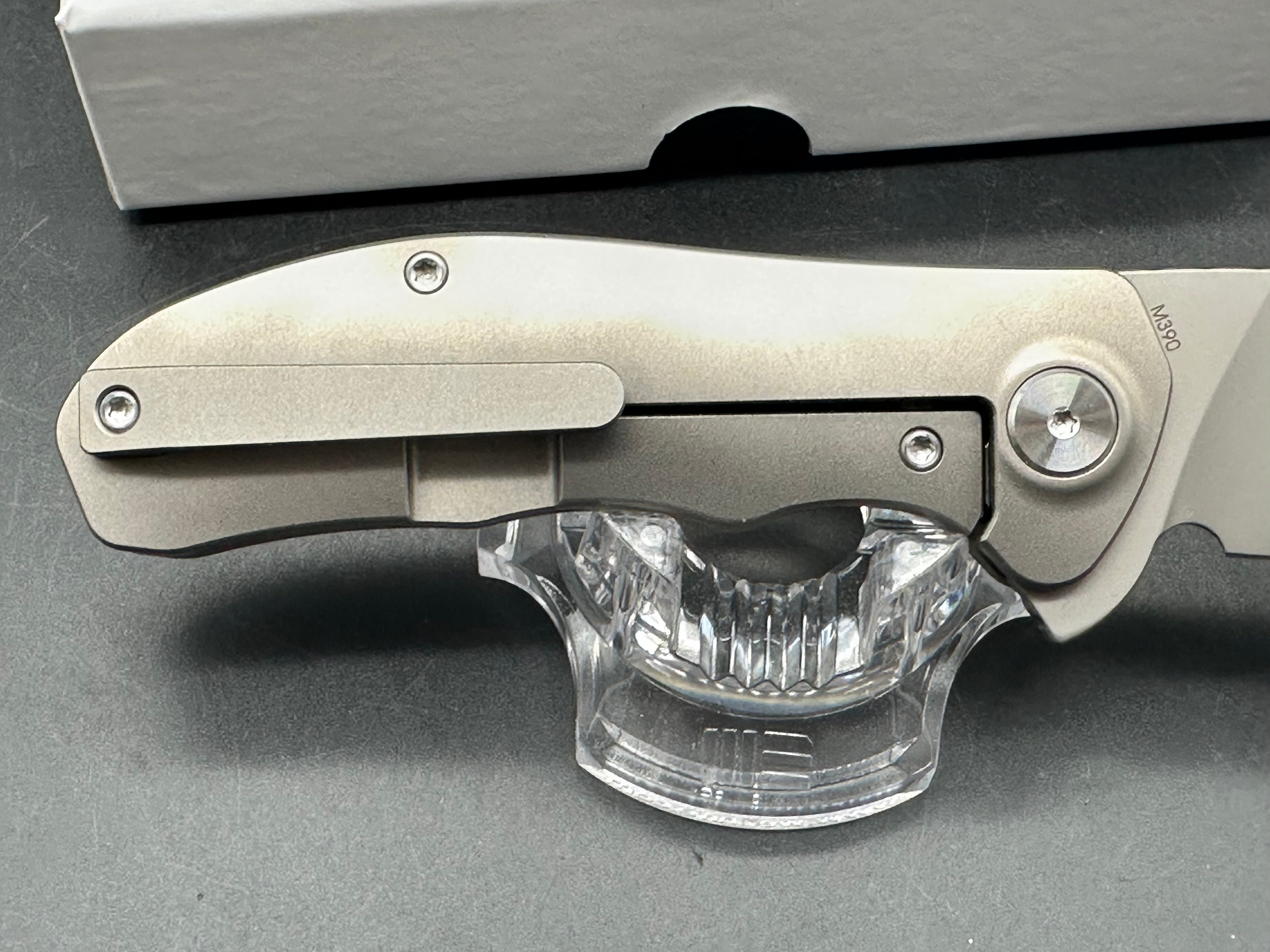 NRiggi Knives "JERSEY" Titanium handle w/M390 bead blast blade