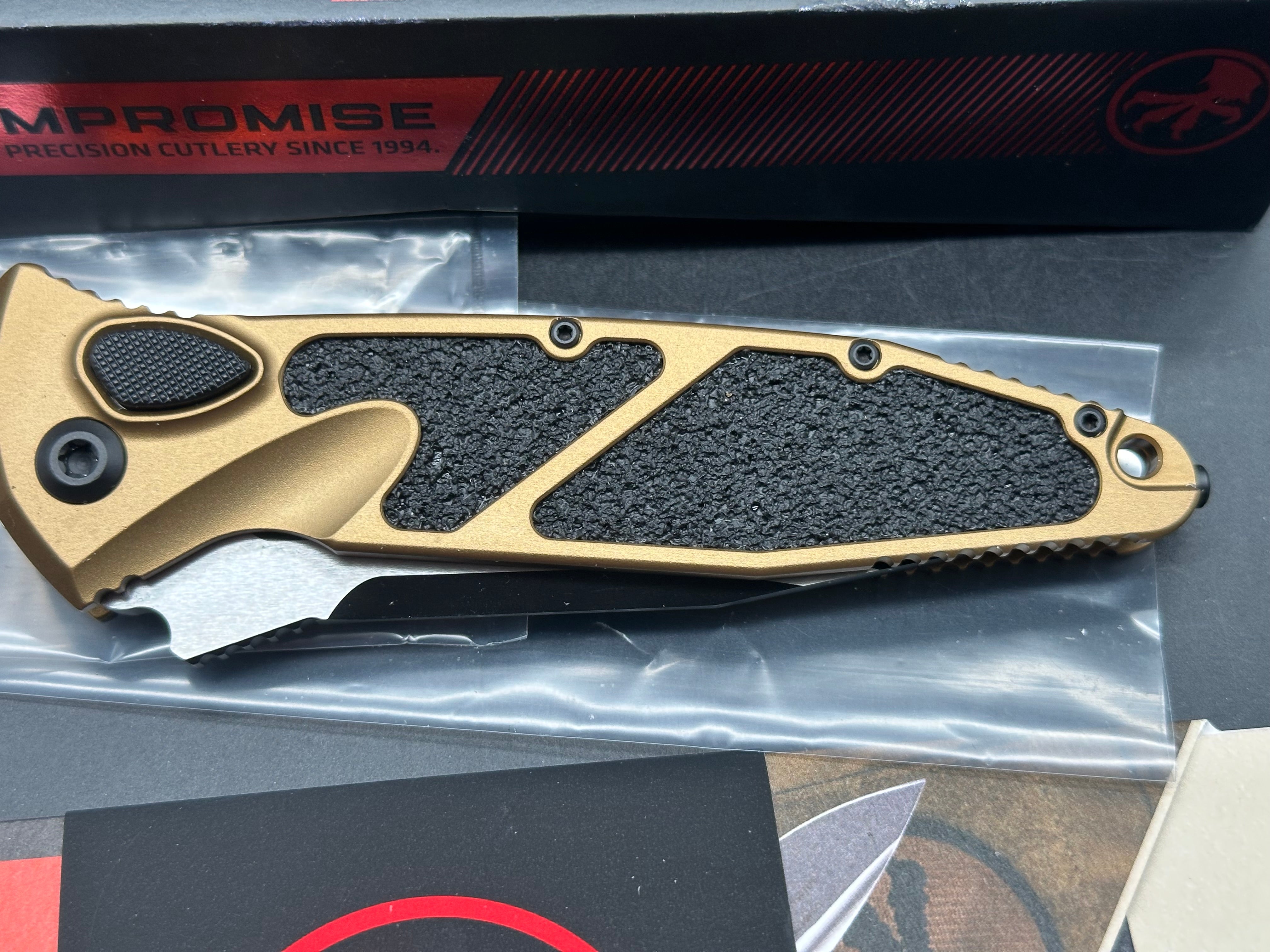 Microtech Socom Elite Automatic Knife Tan Aluminum