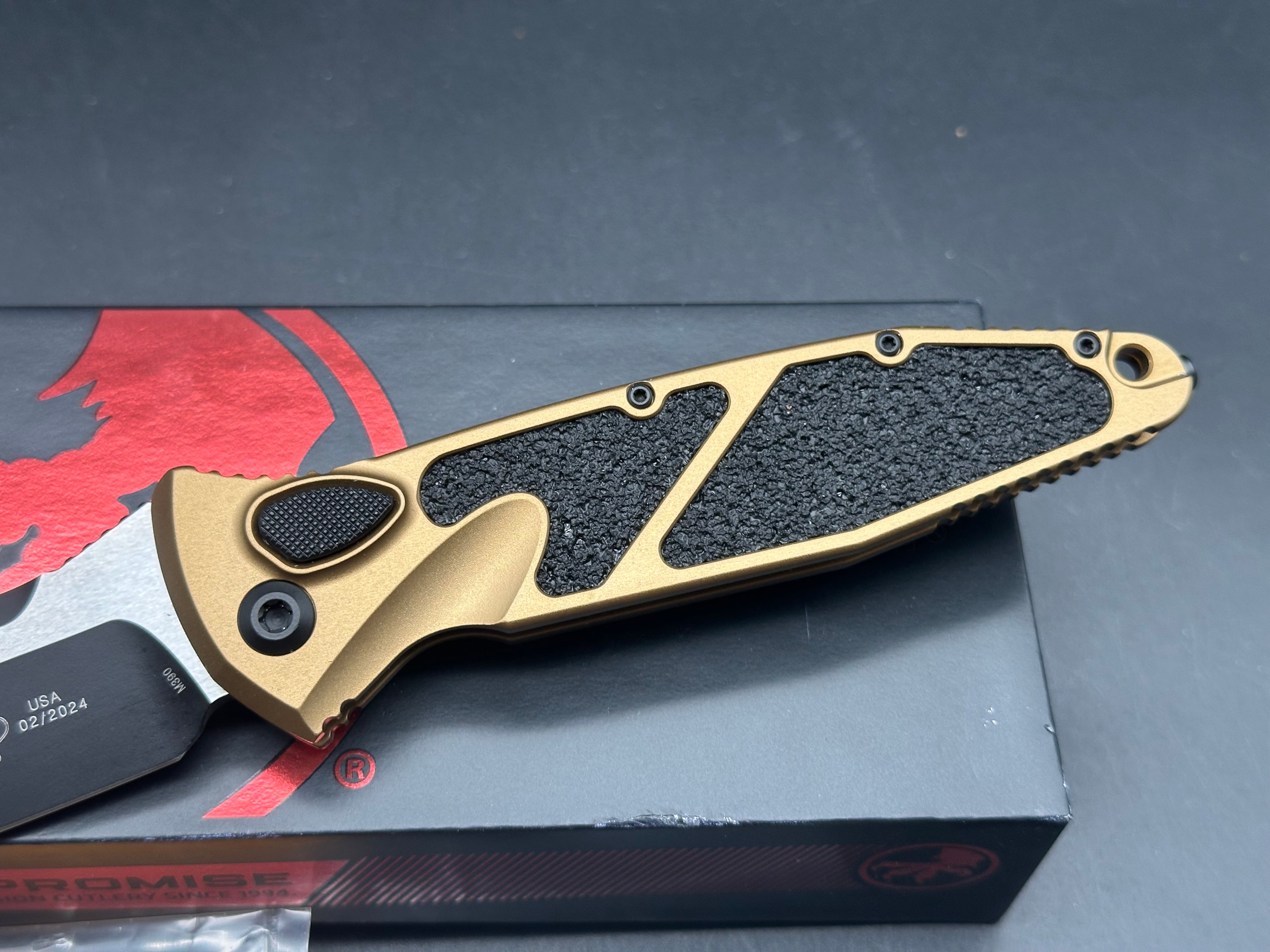 Microtech Socom Elite Automatic Knife Tan Aluminum