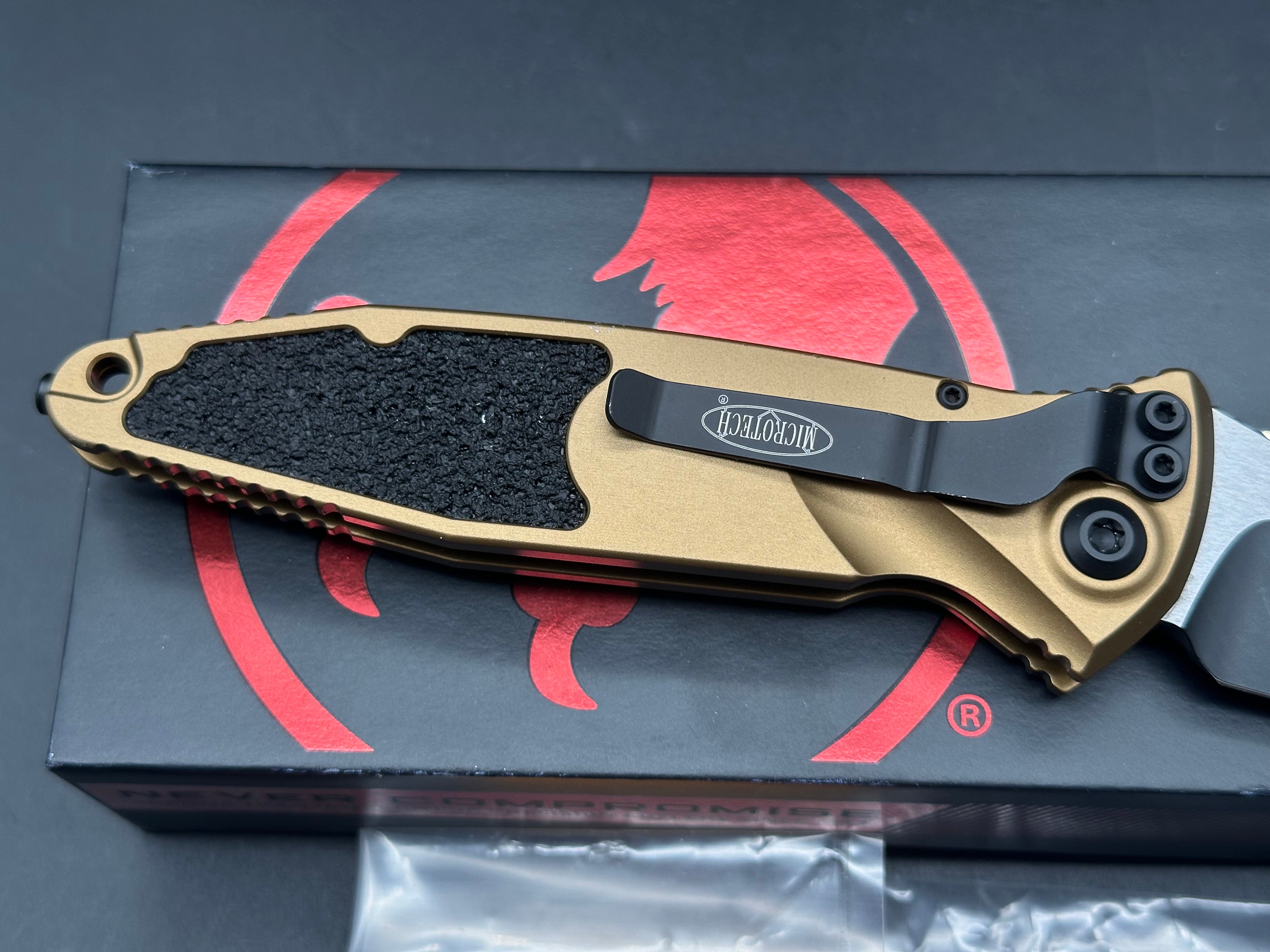 Microtech Socom Elite Automatic Knife Tan Aluminum