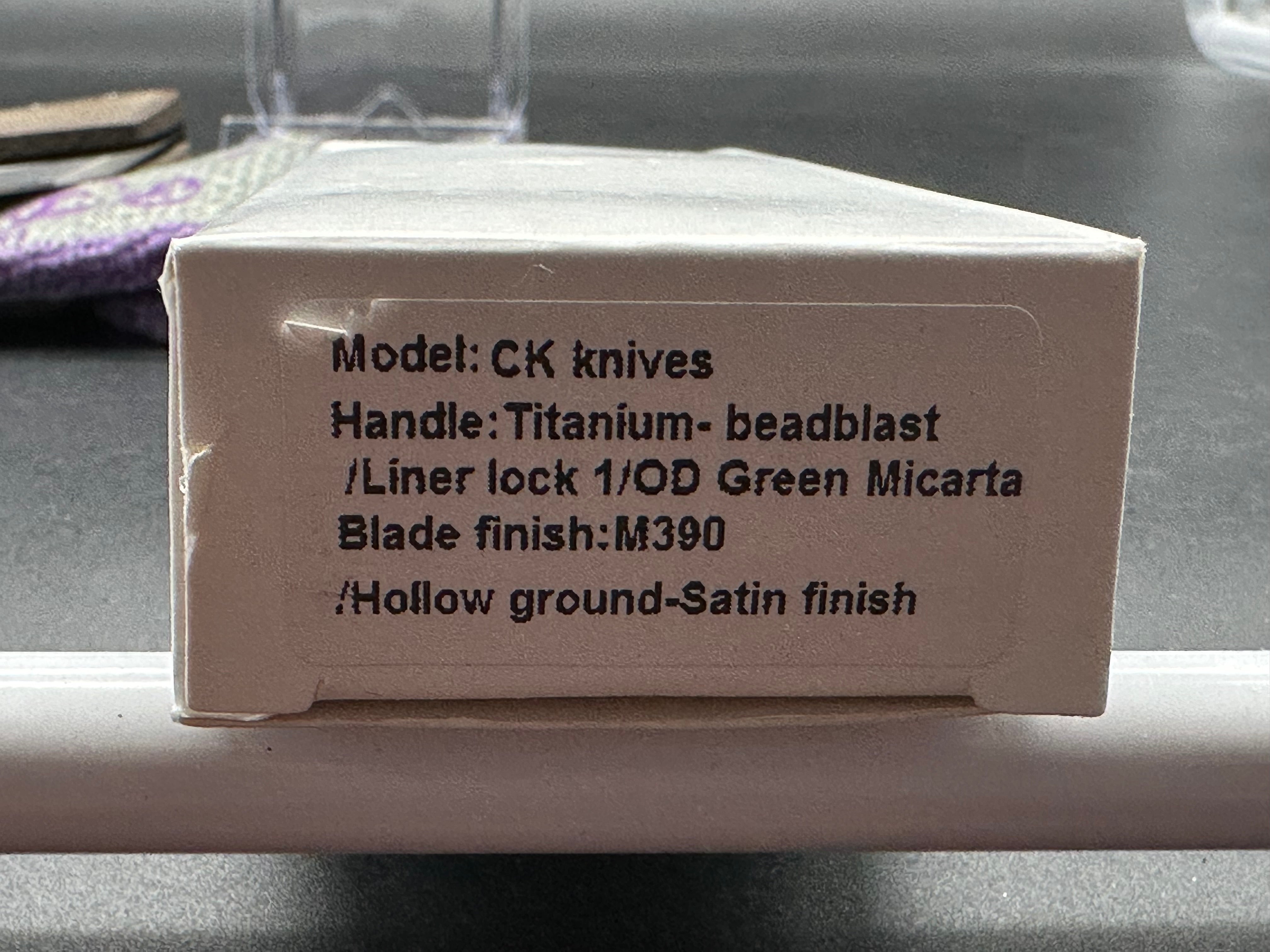 CK Maverick green micarta