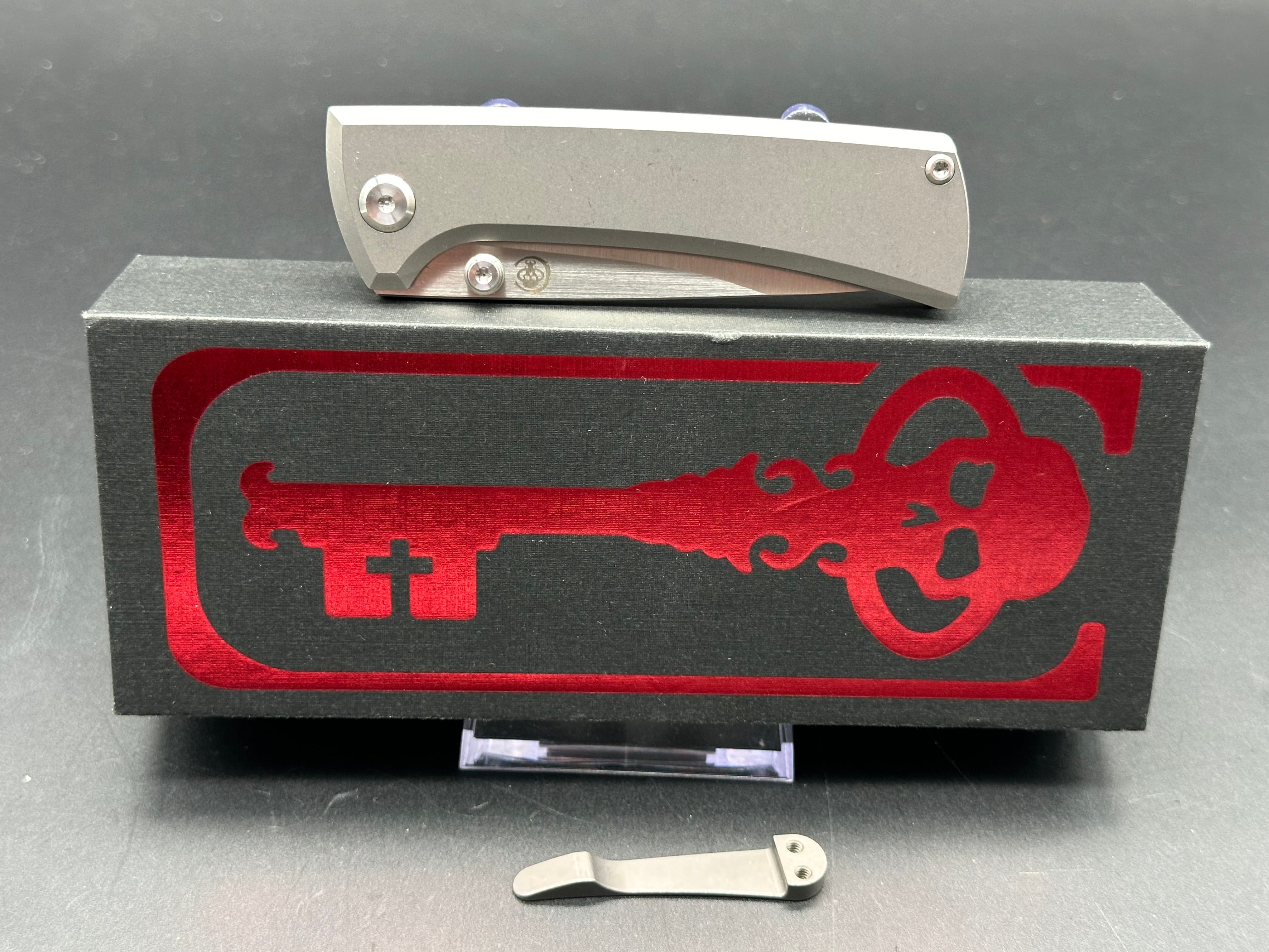 Chaves Knives RCK9 Frame Lock Knife Titanium (3.25" Satin M390)