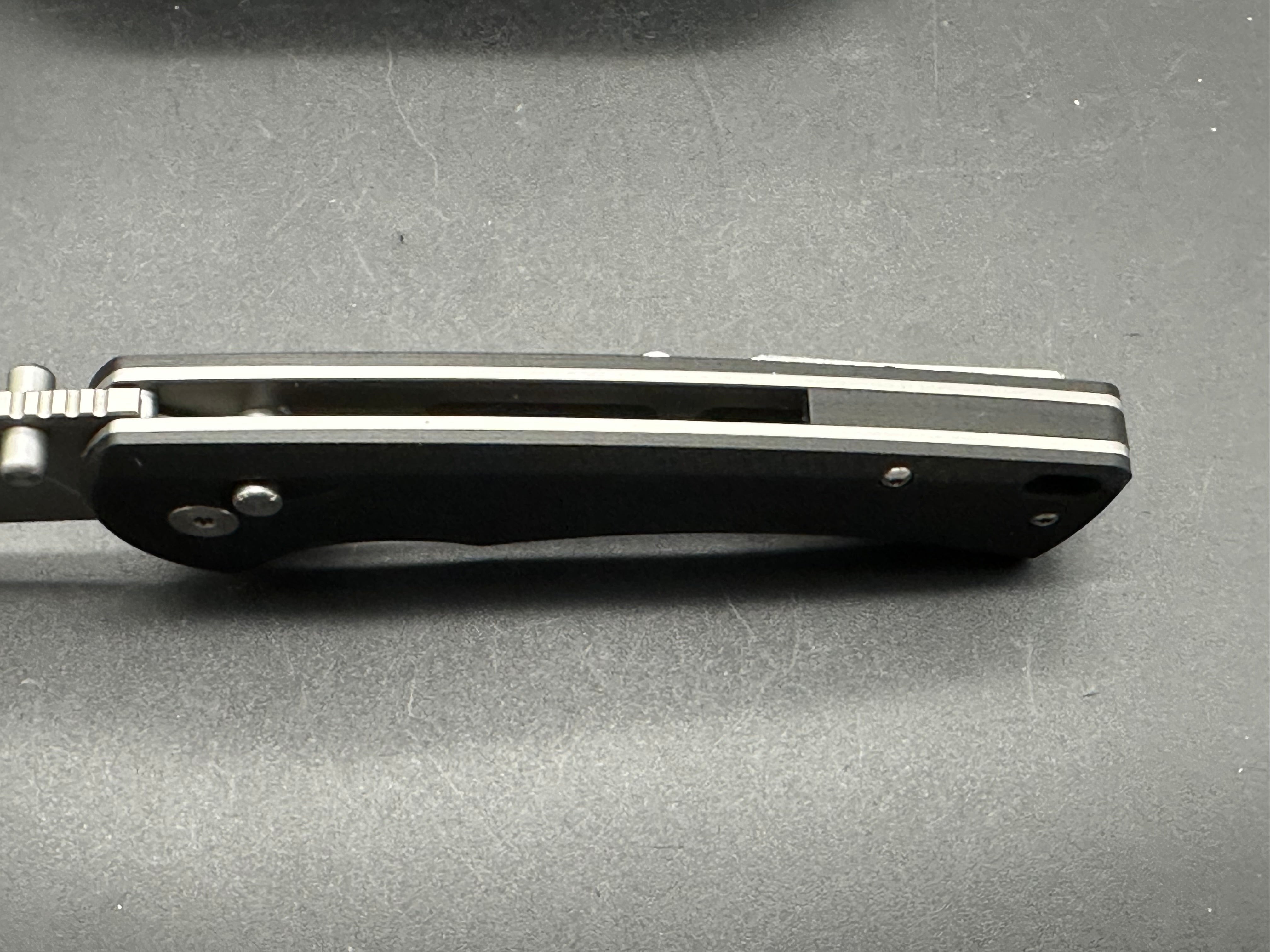 XTOUC Folding Knife EDC Pocket Knife: Button Lock 14C28N Blade Lightweight G10 Handle