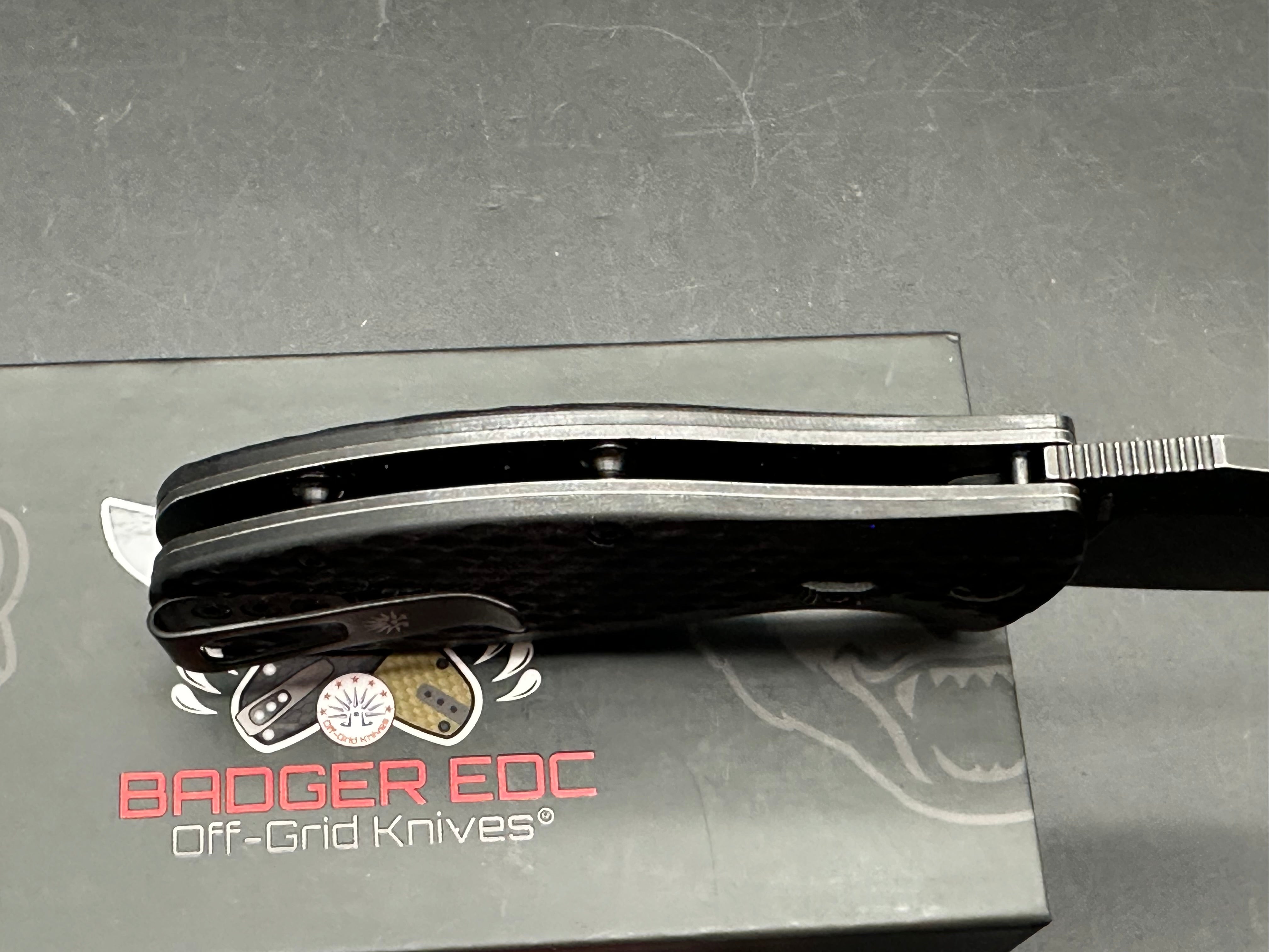 Off Grid Badger G10 handle w/D2 blade