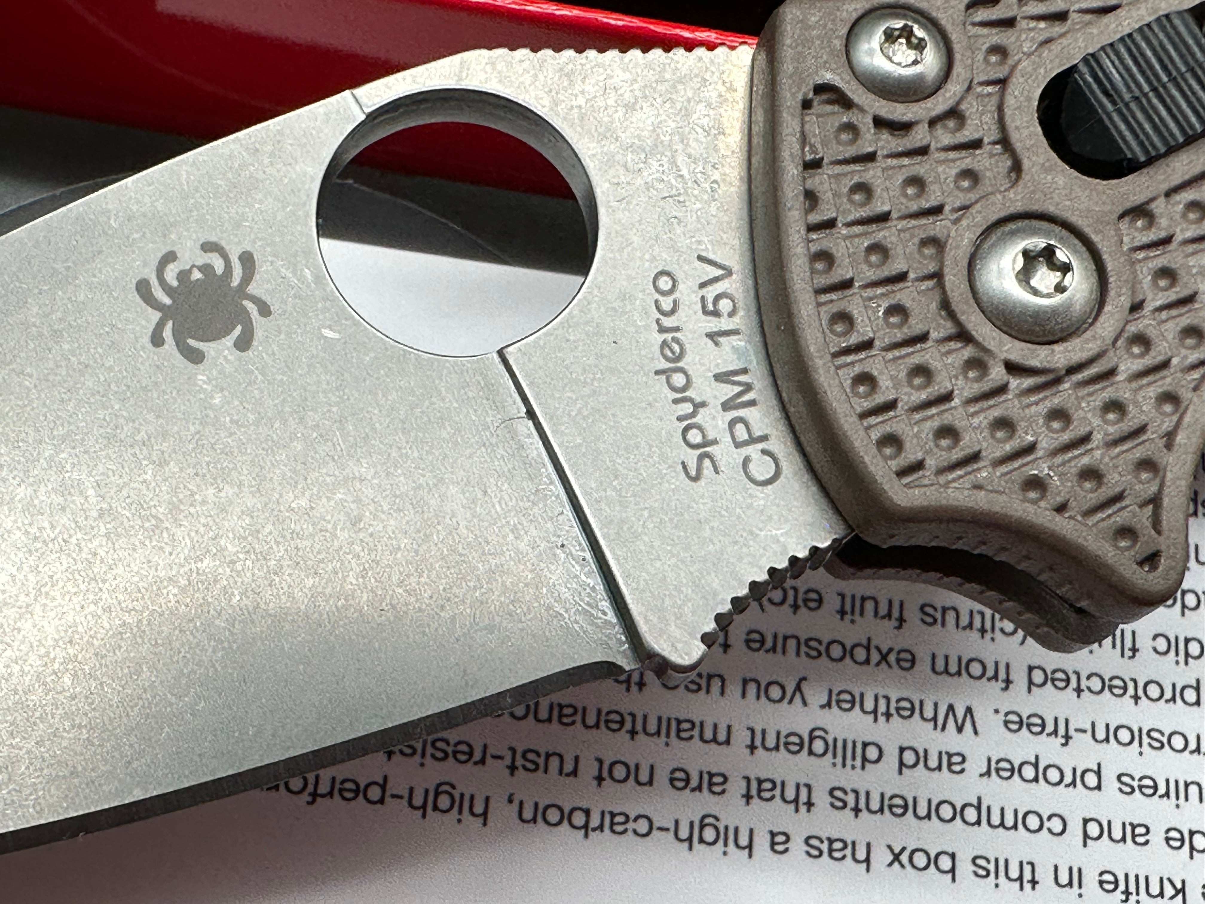 Spyderco Manix 2 Lightweight C101PBN15V2 - Brown FRN - CPM 15V Blade - Sprint Run