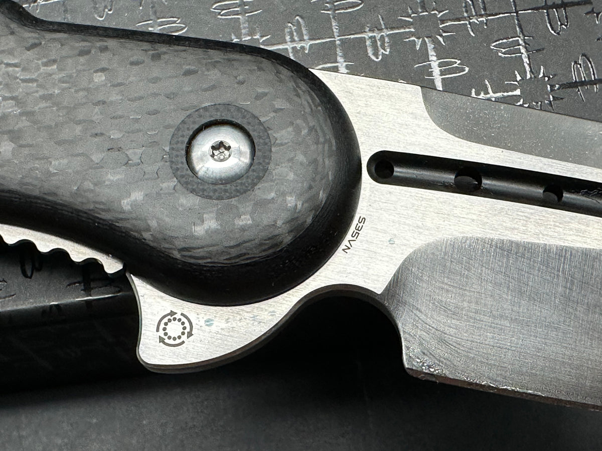 Todd Begg Steelcraft Series Glimpse 7.0 Flipper 3.75" S35VN Satin Blade with Fuller