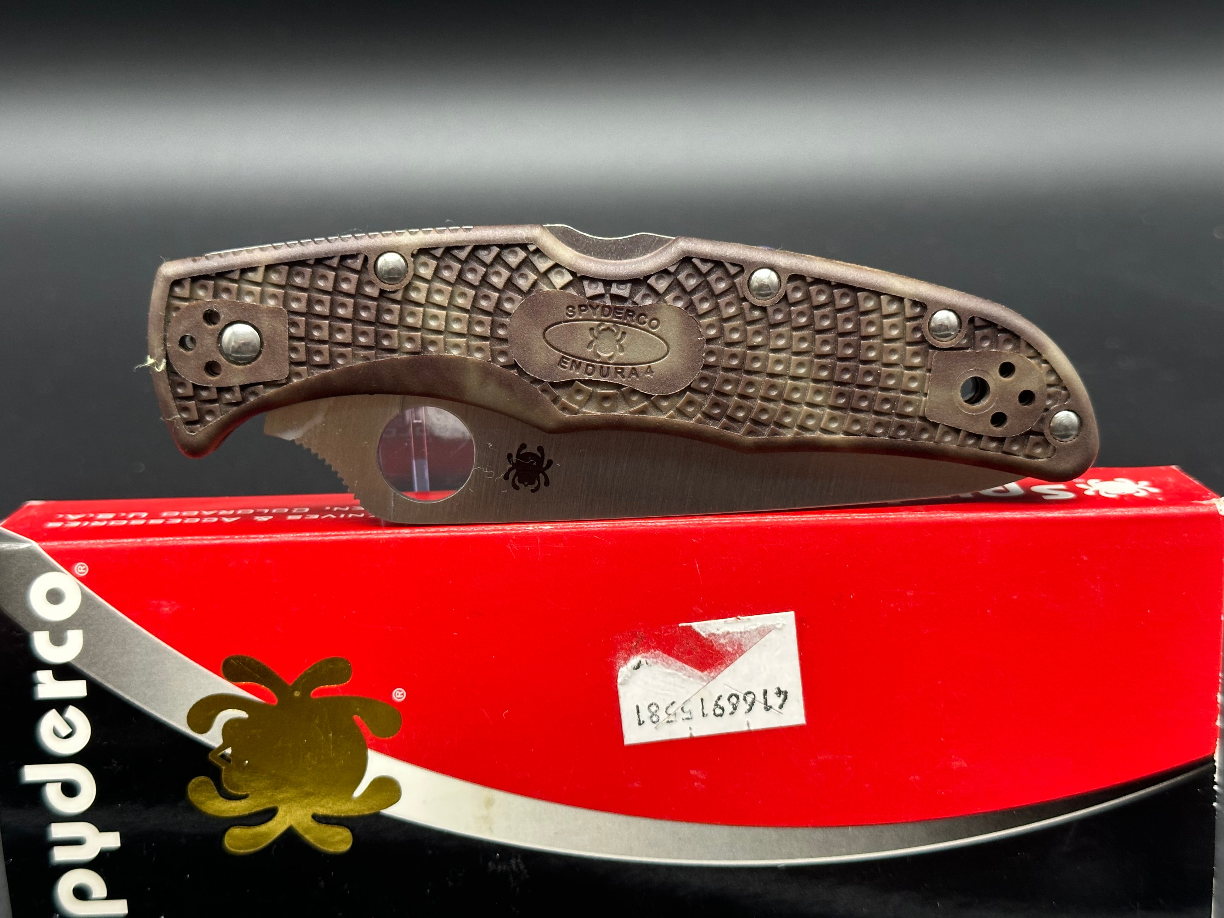 Spyderco Endura 4 Knife Zome Green FRN C10ZFPGR