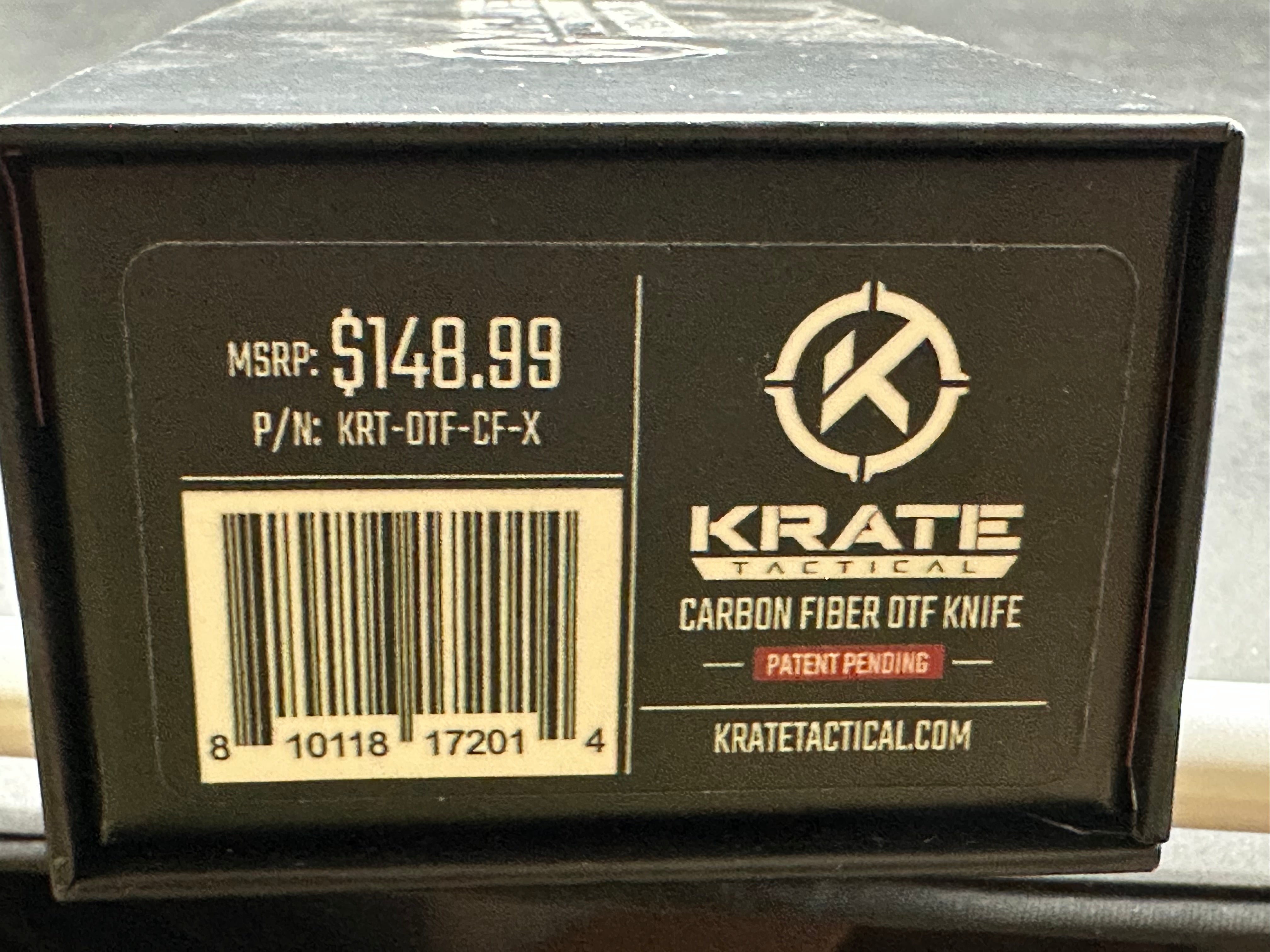 Krate Tactical Carbon Fiber OTF Knife