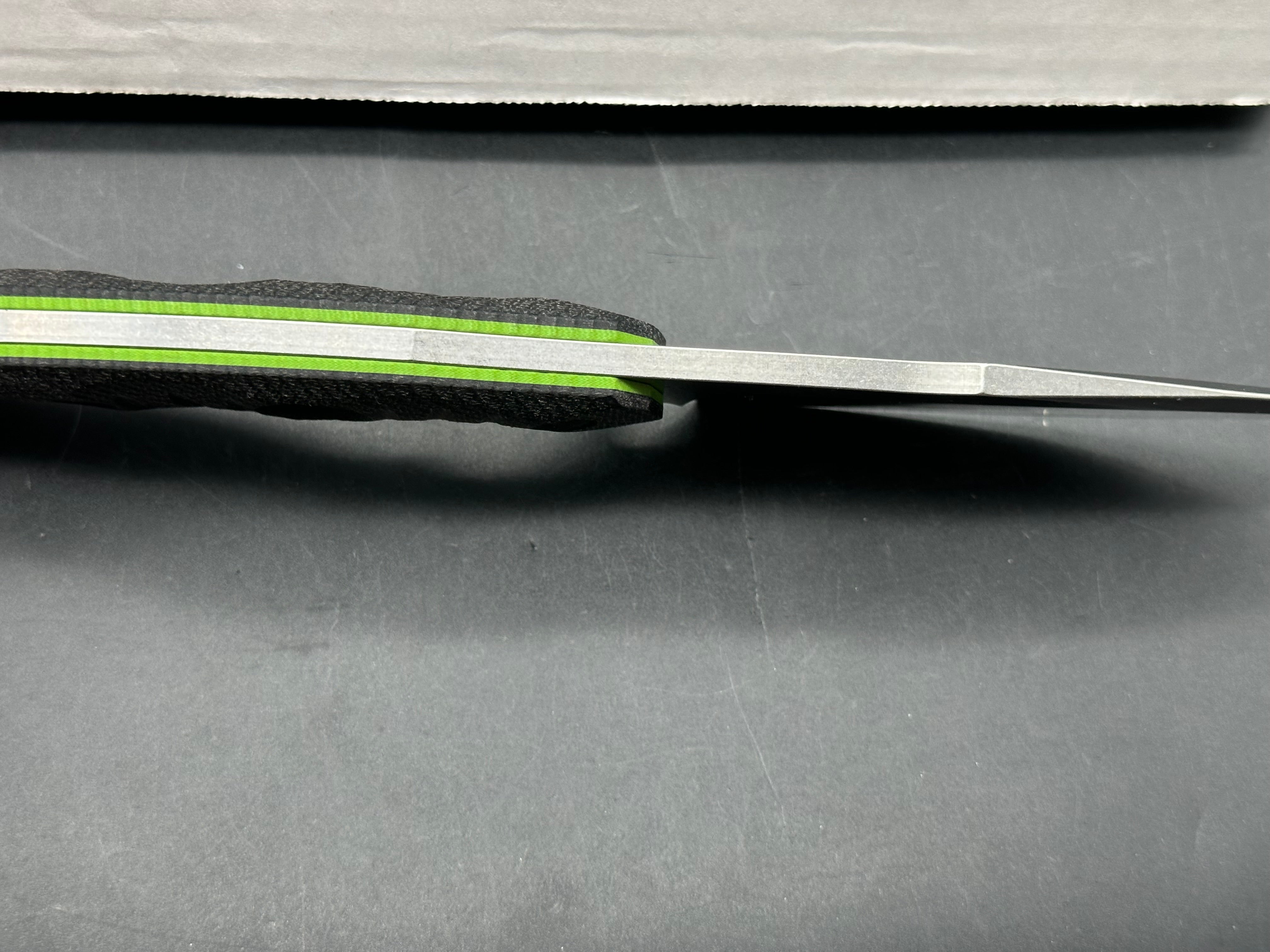 FOBOS Alaris Camp Knife Micarta w/ green G10 Liners CPM-3V