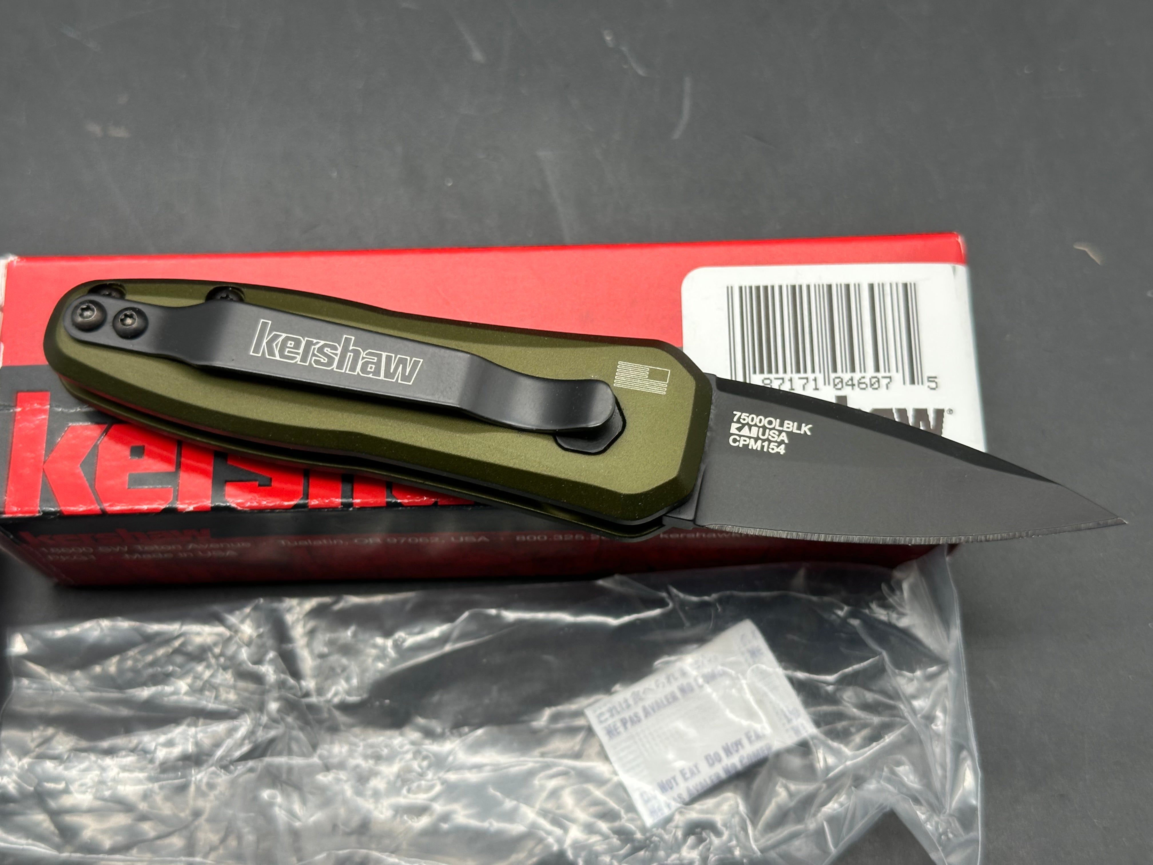 Kershaw Launch 4 MagnaCut CA Legal Automatic Knife Olive Drab (1.9" Black)