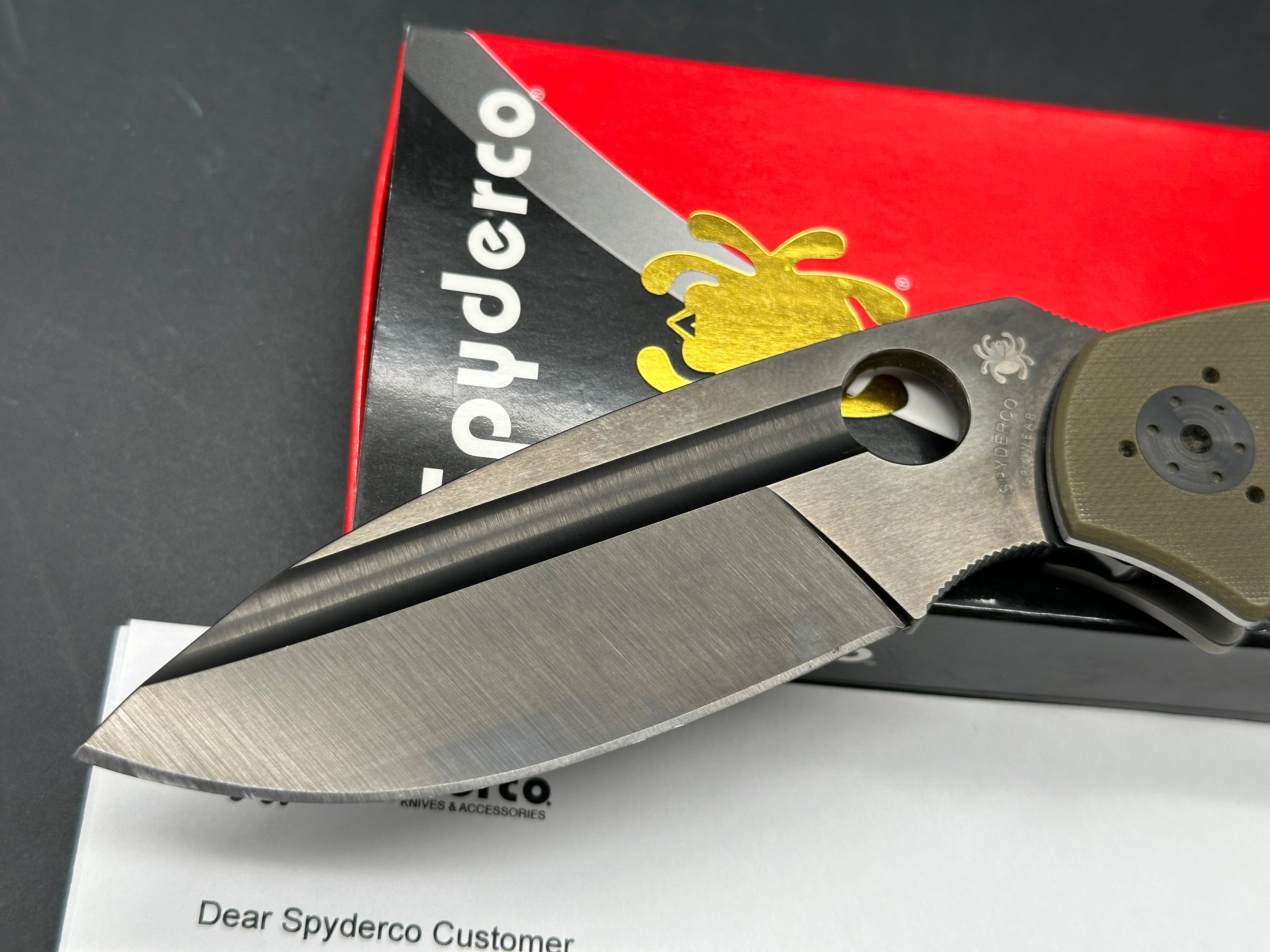 Spyderco Schemp Tuff bowie CruWear Sprint Run
