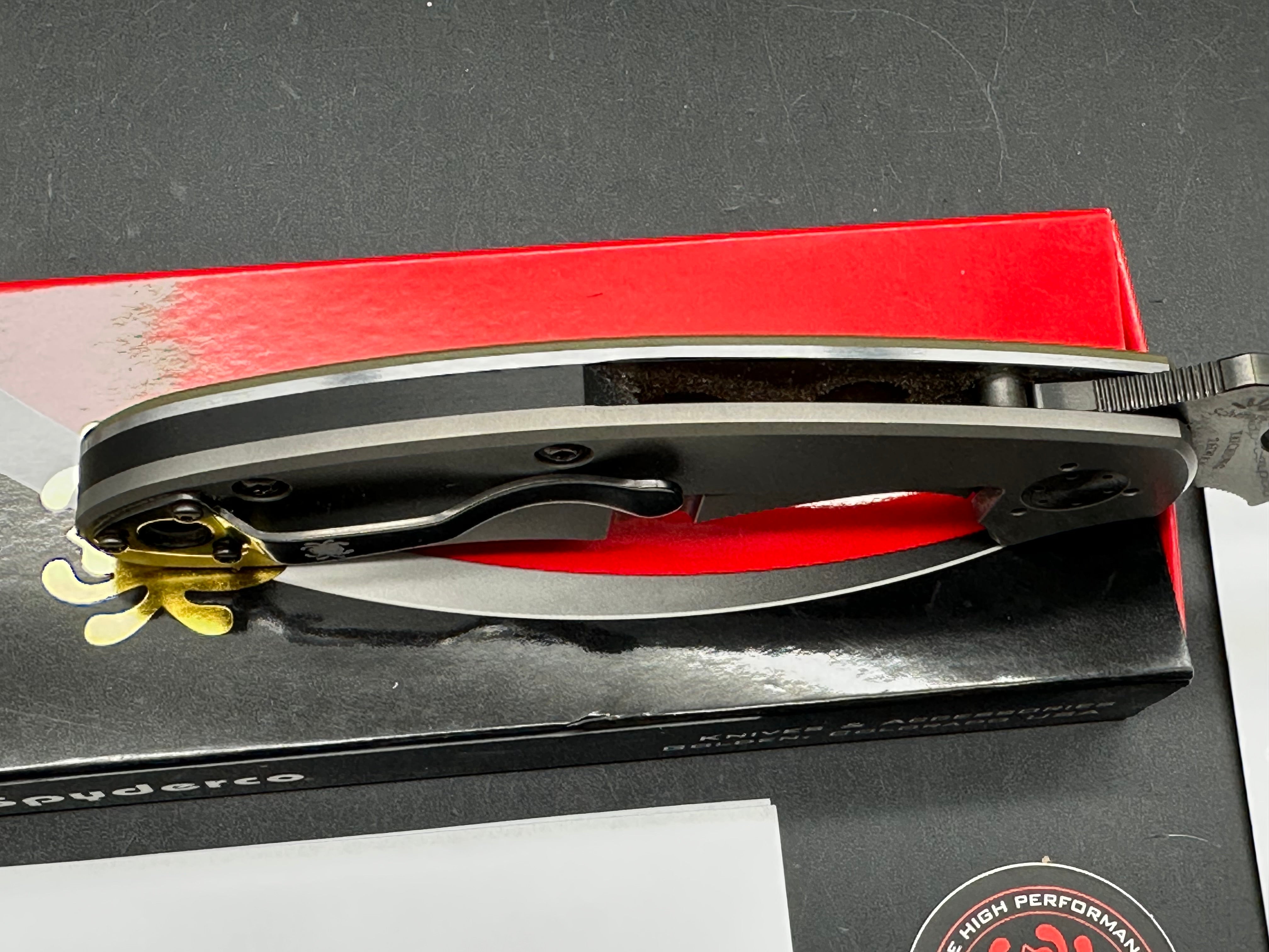 Spyderco Schemp Tuff bowie CruWear Sprint Run