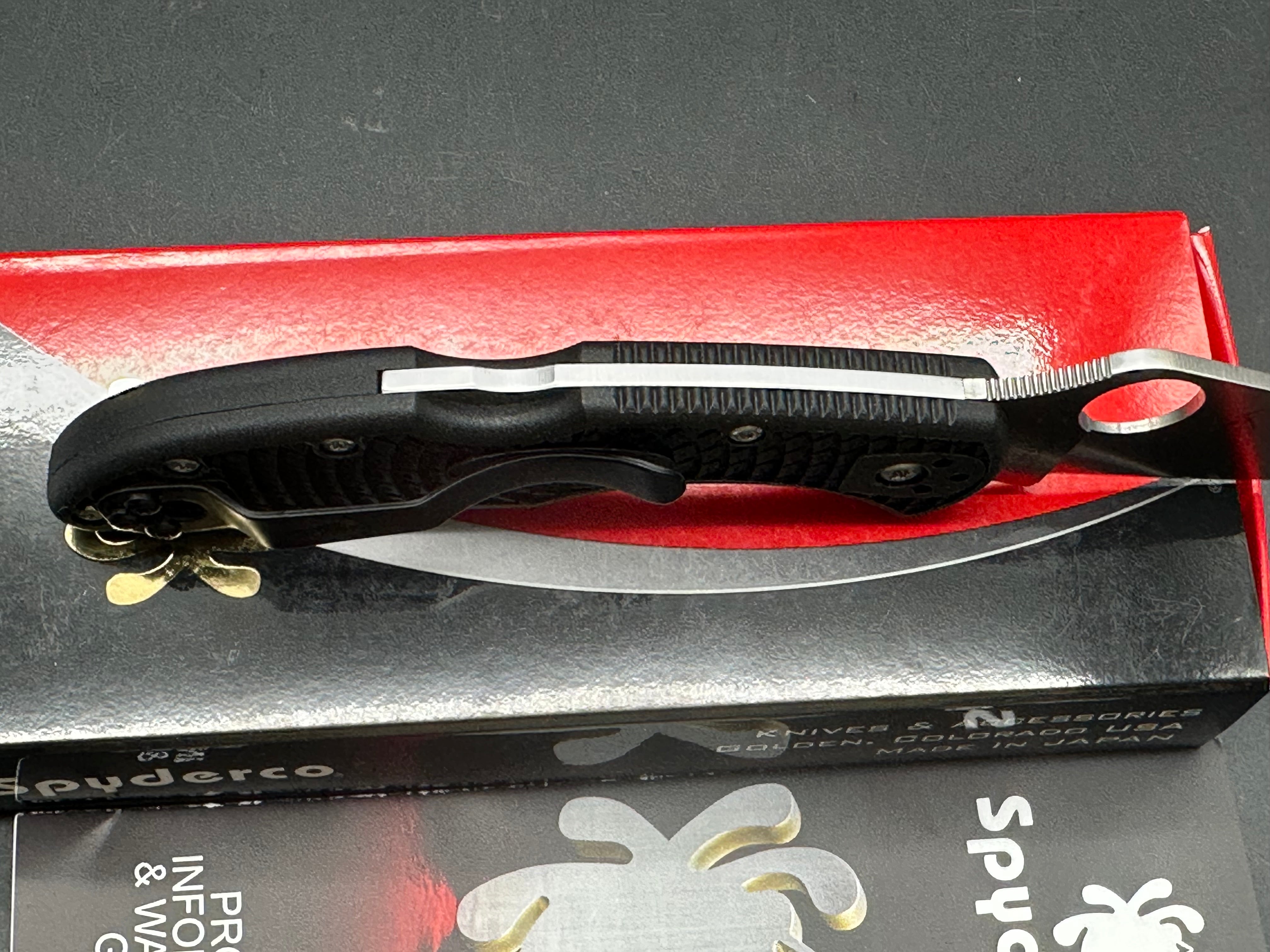 Spyderco Delica 4 2.9" VG-10 Satin Blade with Black FRN Scales