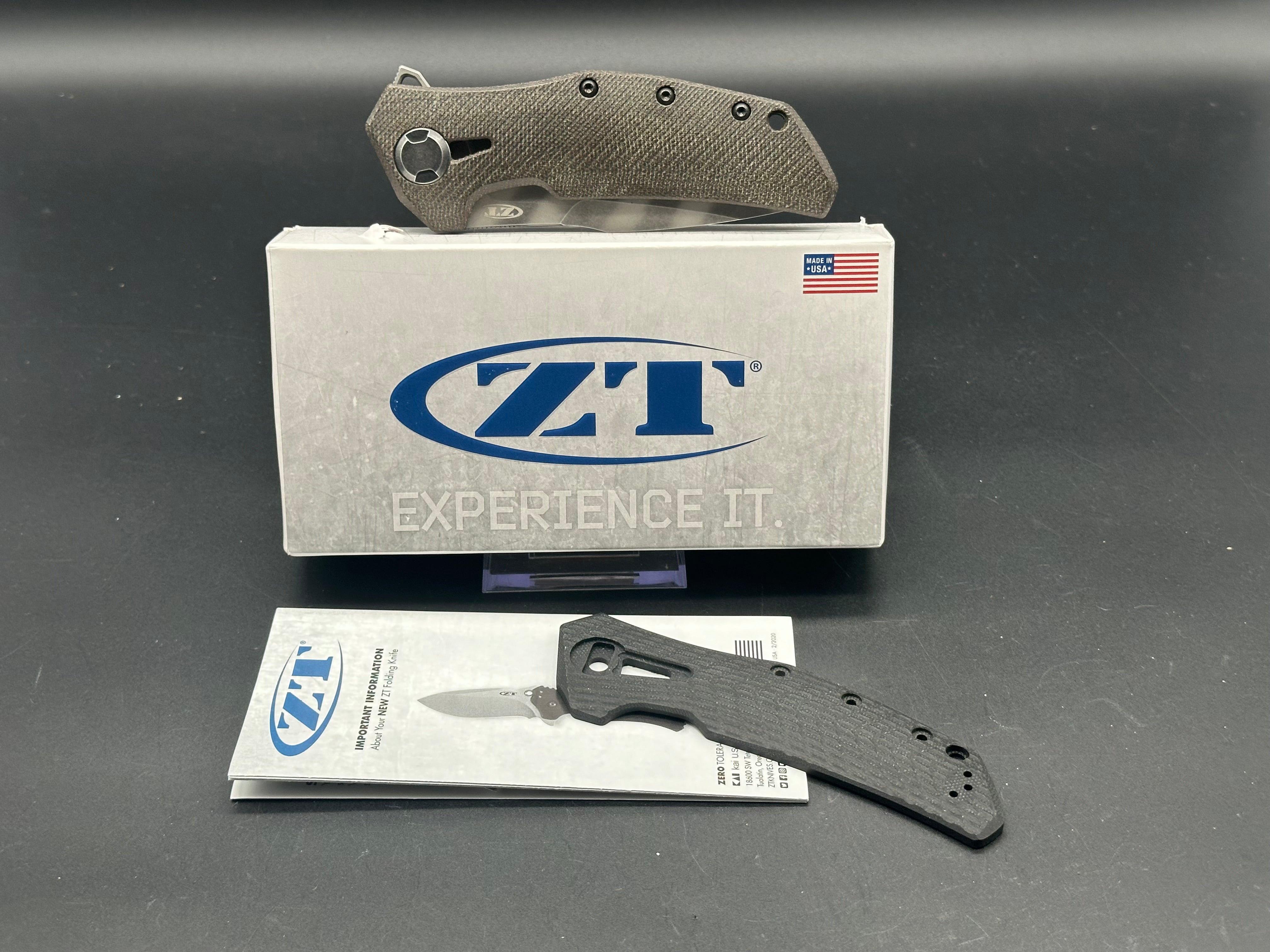 Zero Tolerance 0308BLKTS Frame Lock Knife (3.75" Tiger Stripe)