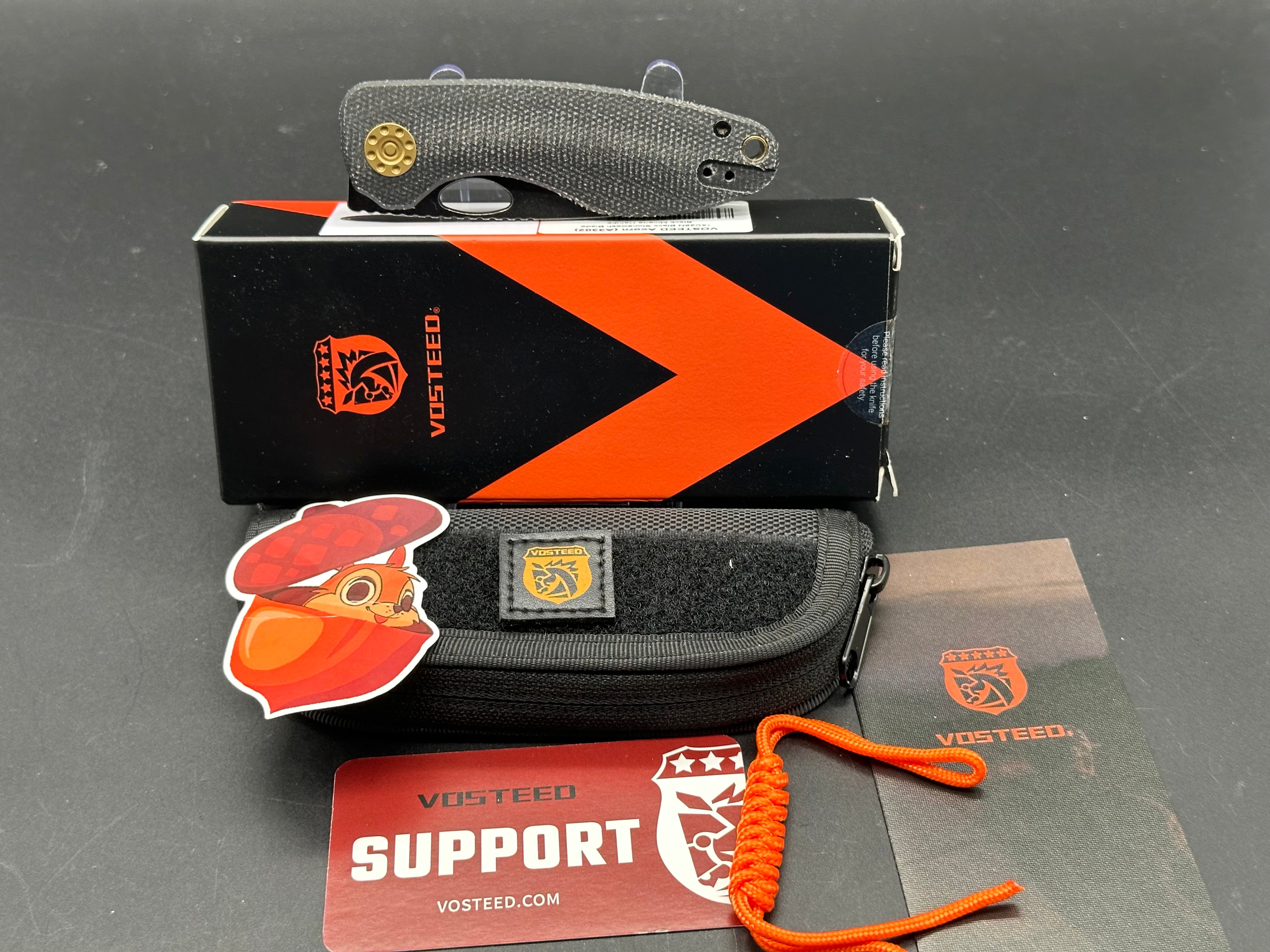 Vosteed Acorn black micarta