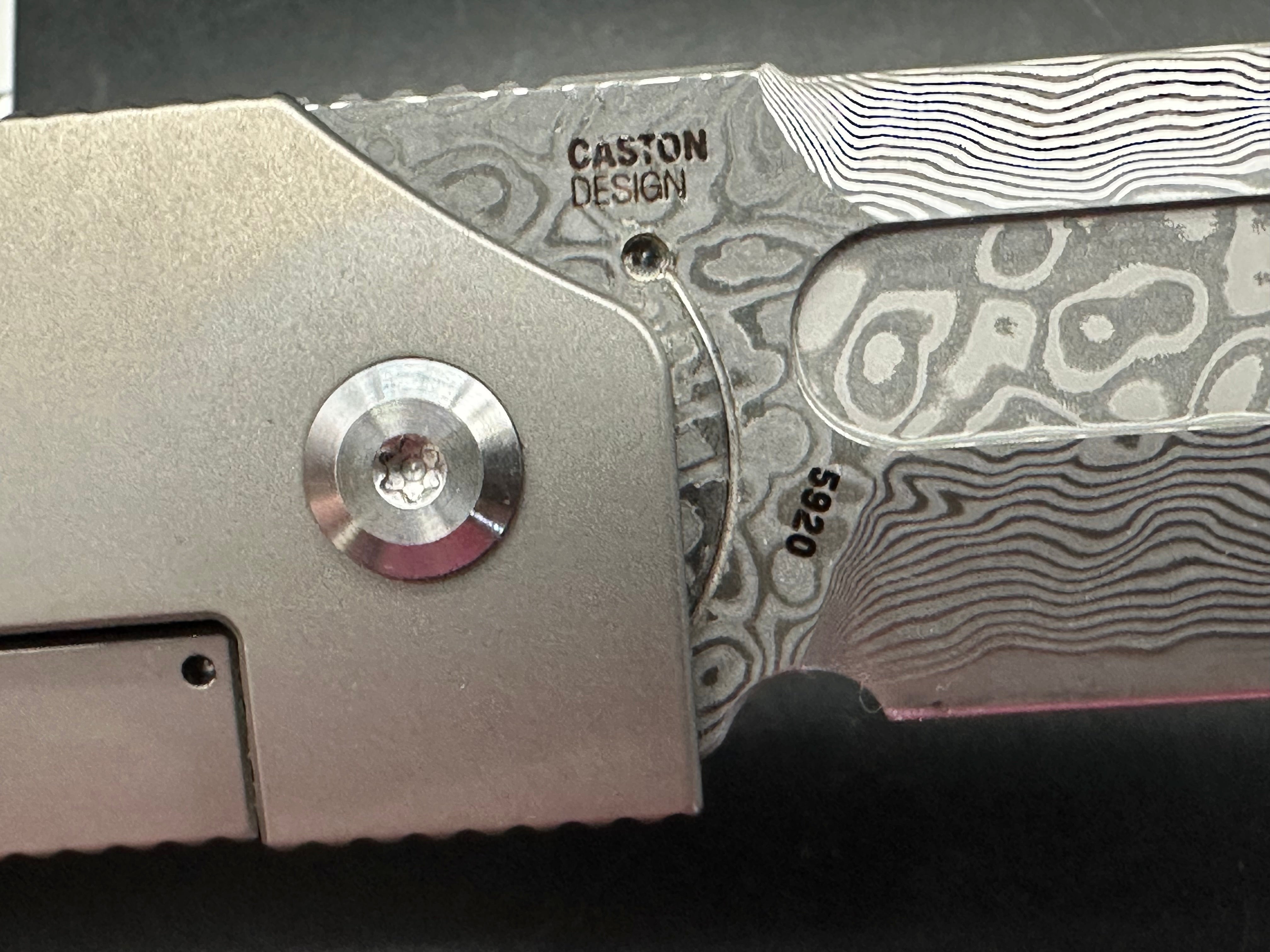 CRKT Mbombo Frame Lock Knife Titanium (3.23" Damascus)