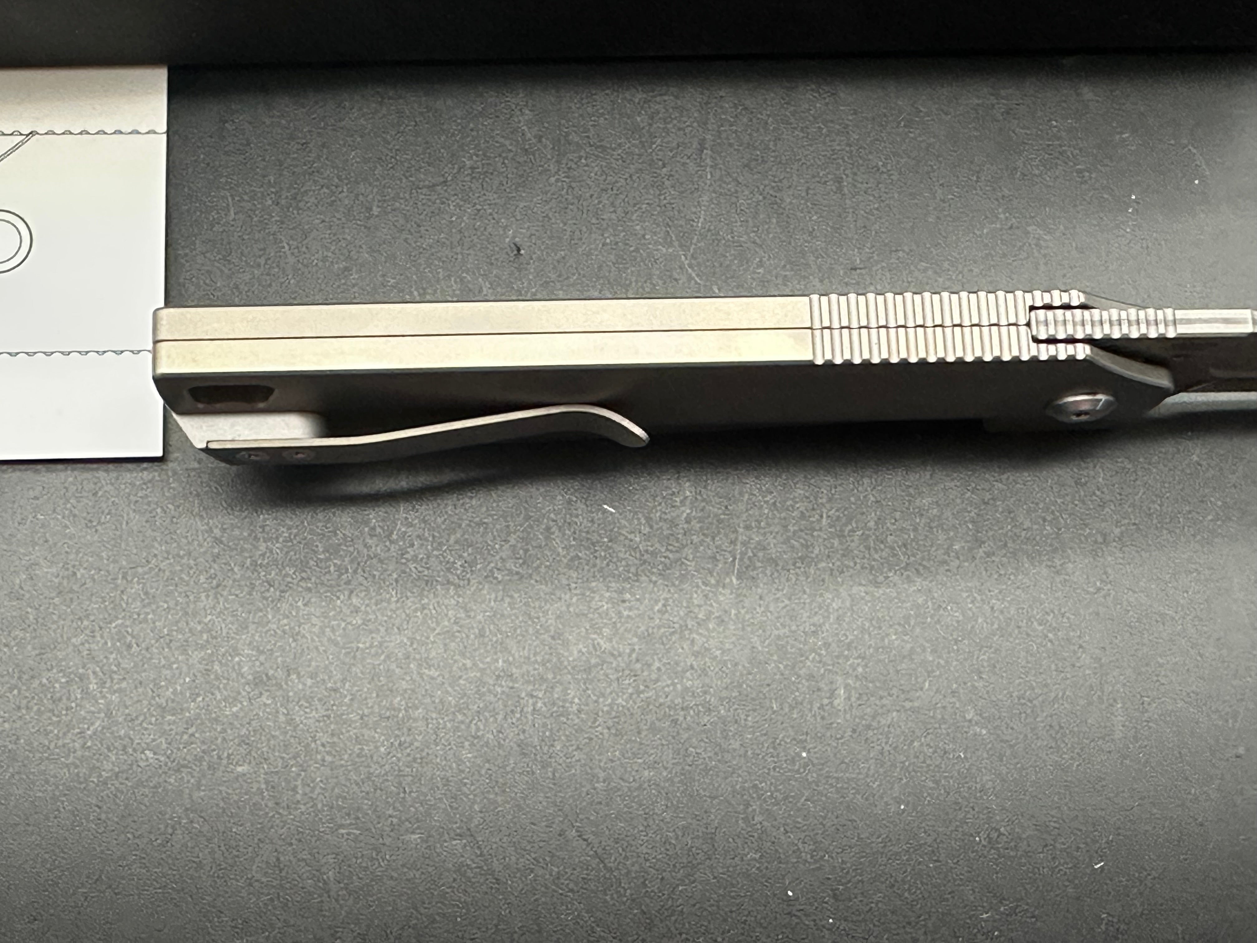 CRKT Mbombo Frame Lock Knife Titanium (3.23" Damascus)