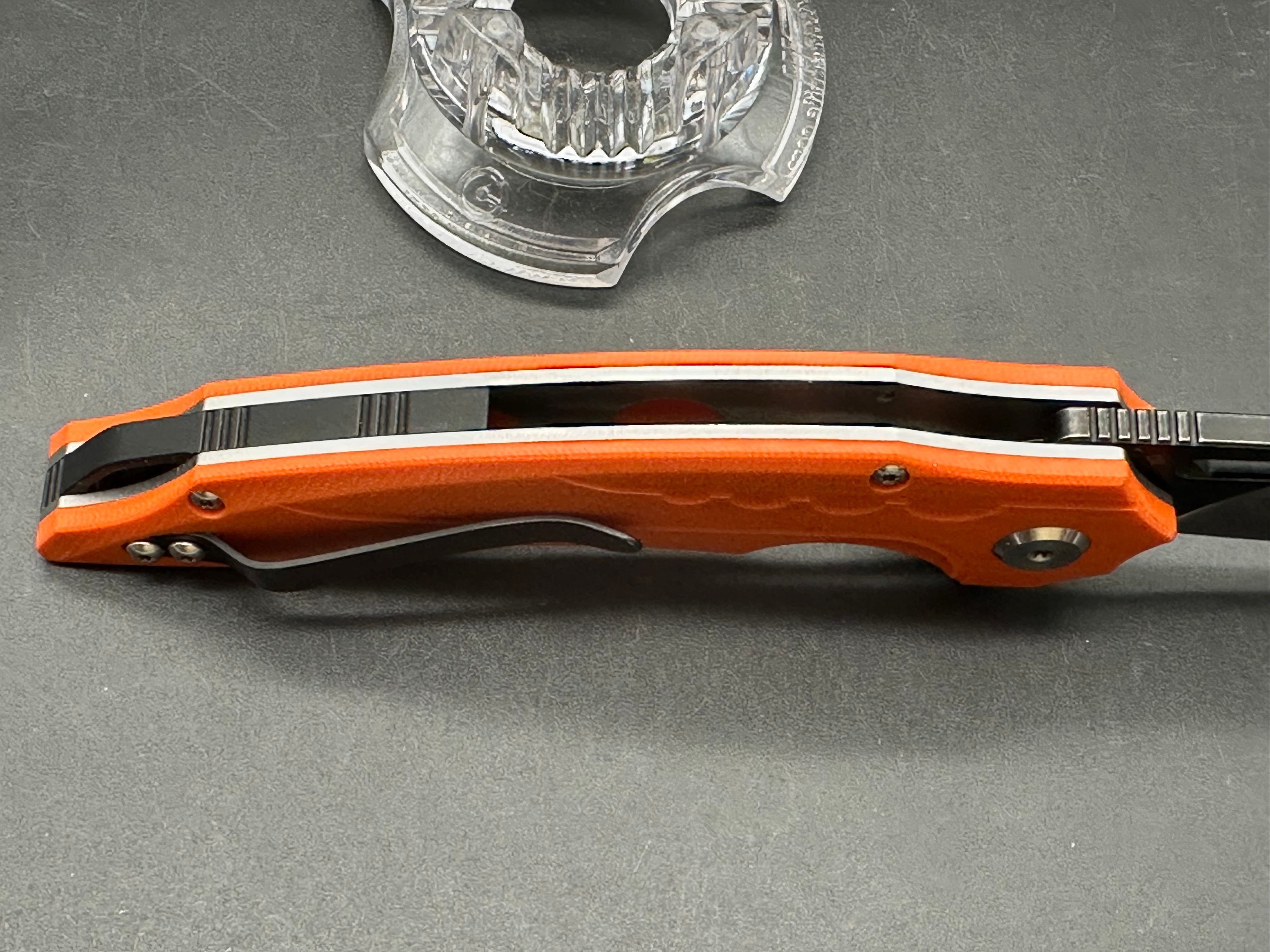 Bestech Knives Ornetta Liner Lock Knife Orange G-10 (3.5" D2)