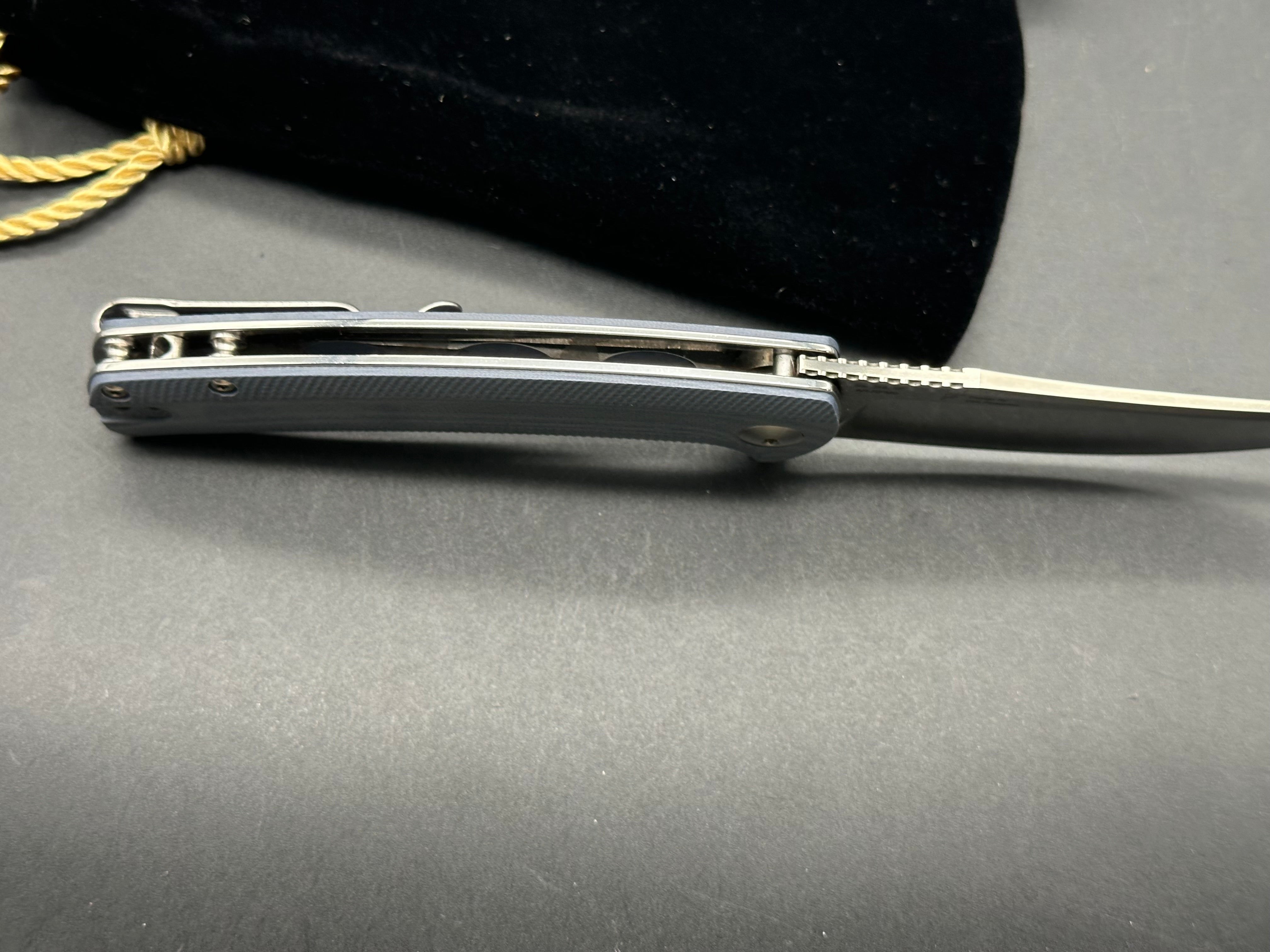 Artisan Cutlery Arroyo Liner Lock Knife Gray G-10 (3.4" Satin)