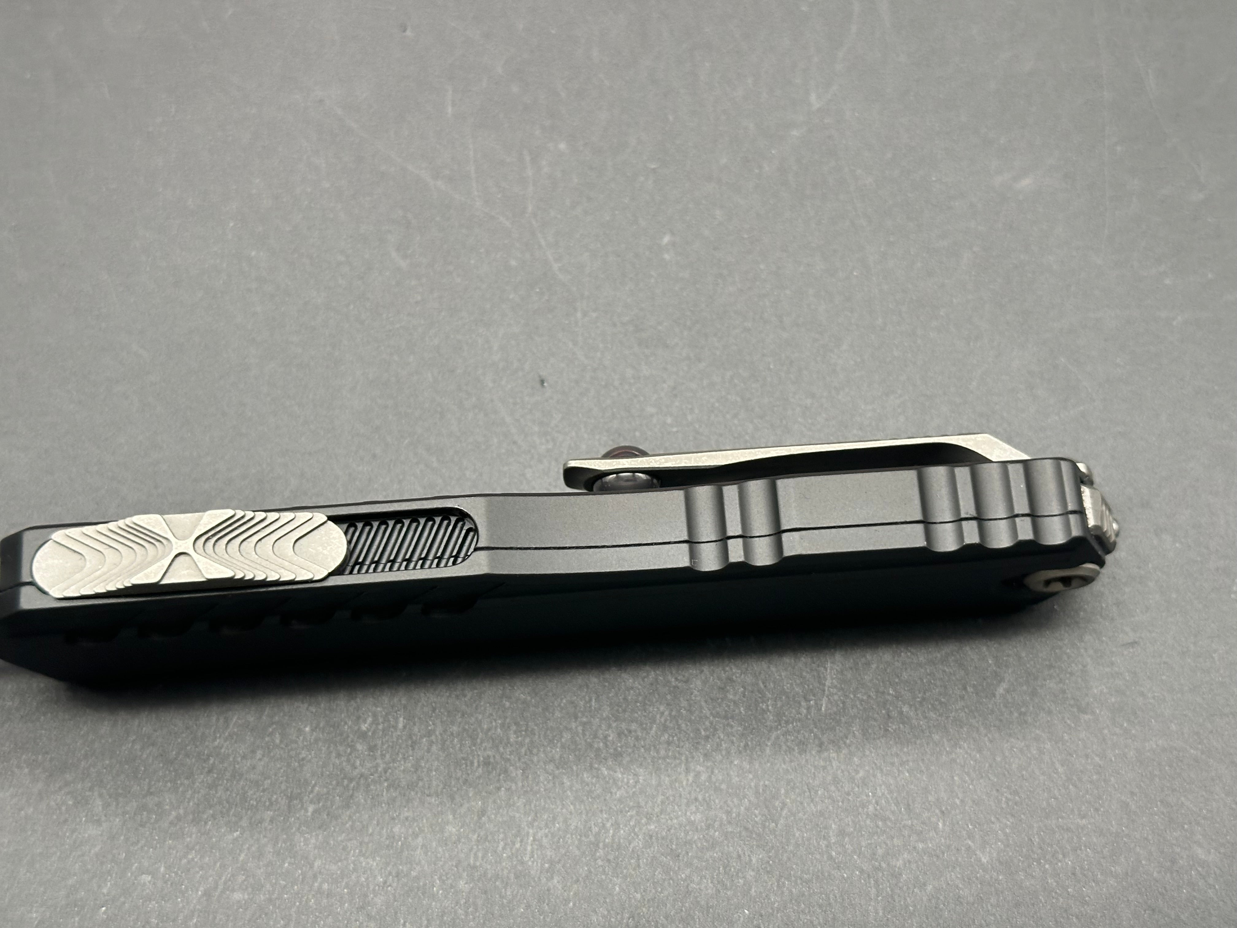 Microtech Cypher II S/E OTF Automatic Knife Black (3.5" Apocalyptic)