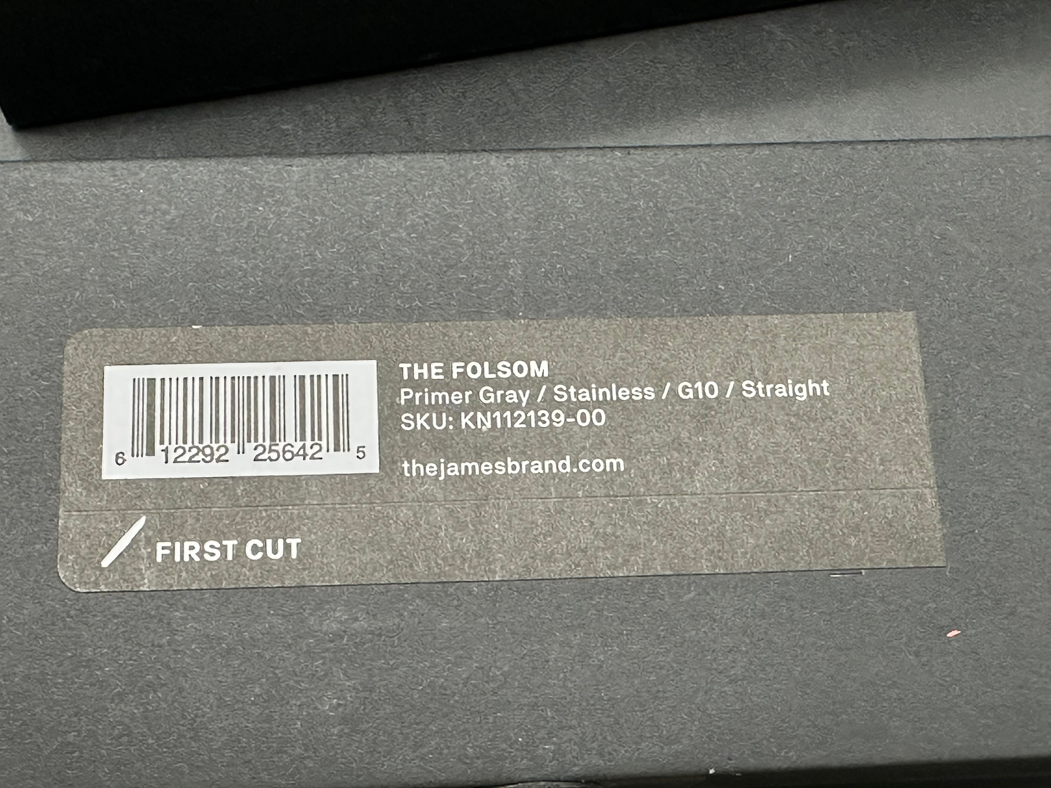 The James Brand Folsom G10 liner lock