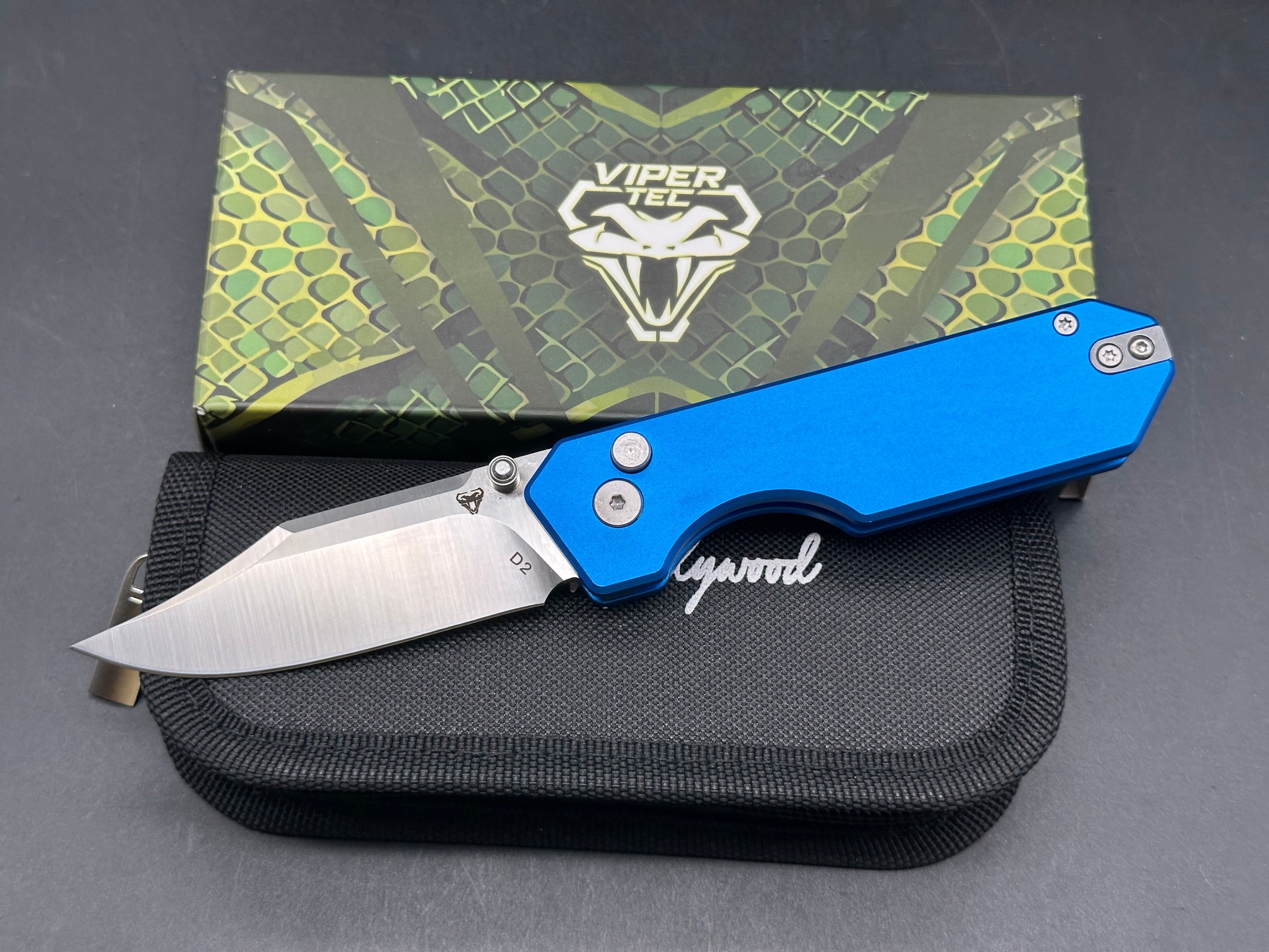 Vipertech City Joe Hollywood 160/300 blue aluminum w/D2 blade