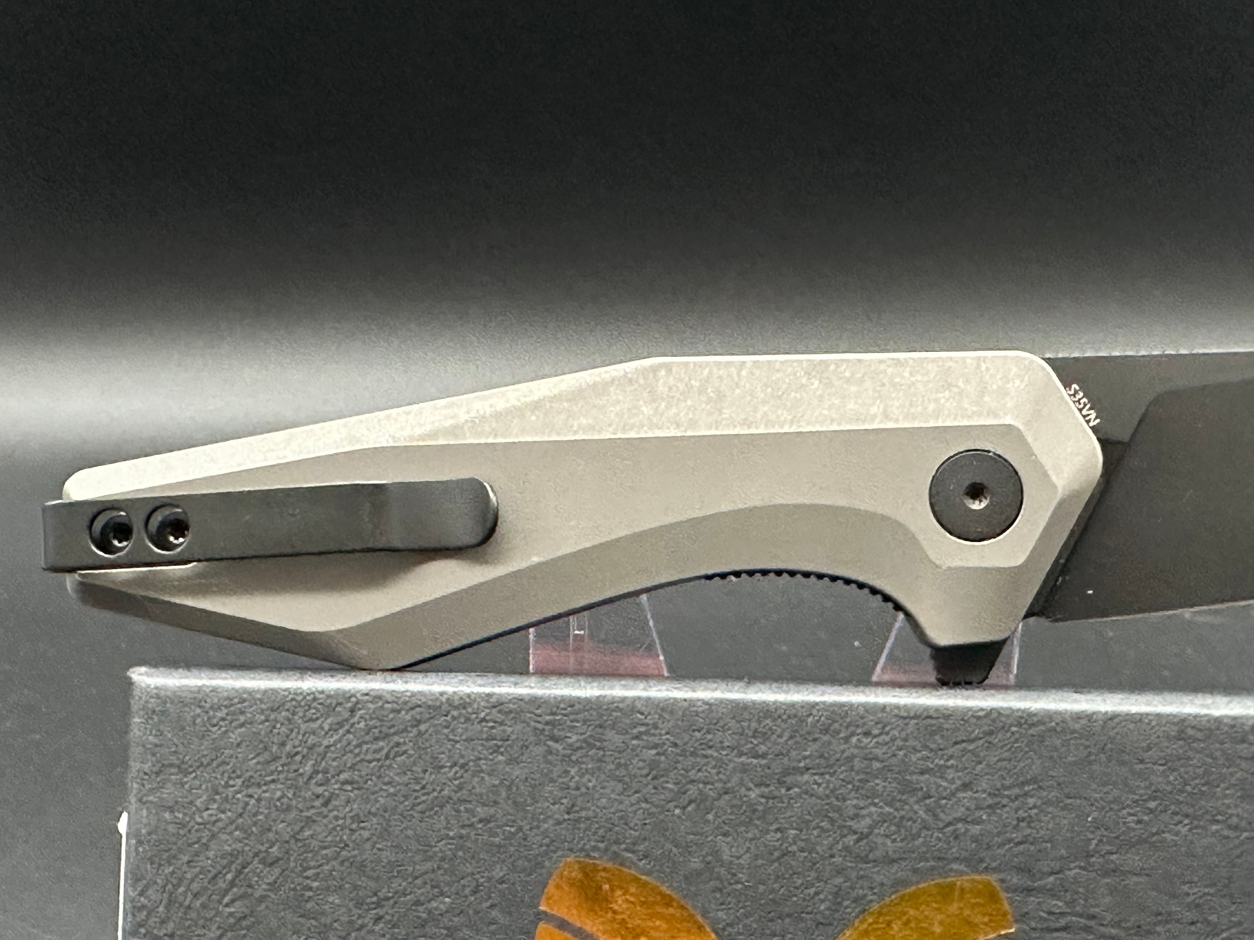 Damned Designs Fenrir/Stonewash Ti/Reverse Tanto/Black CPM-S35VN