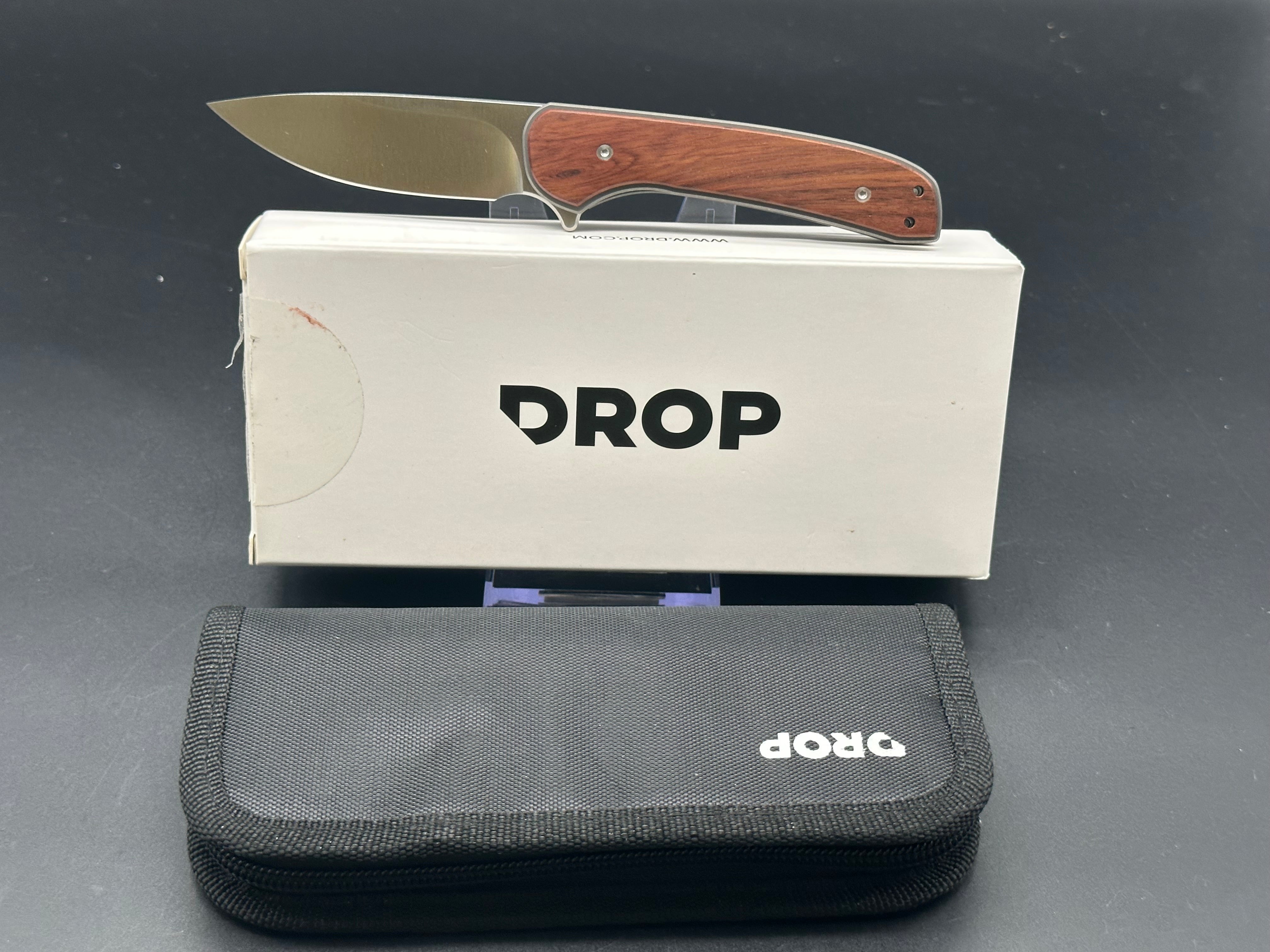 Drop Ferrum Forge - Gent/Gray Ti Frame + Rosewood Overlays