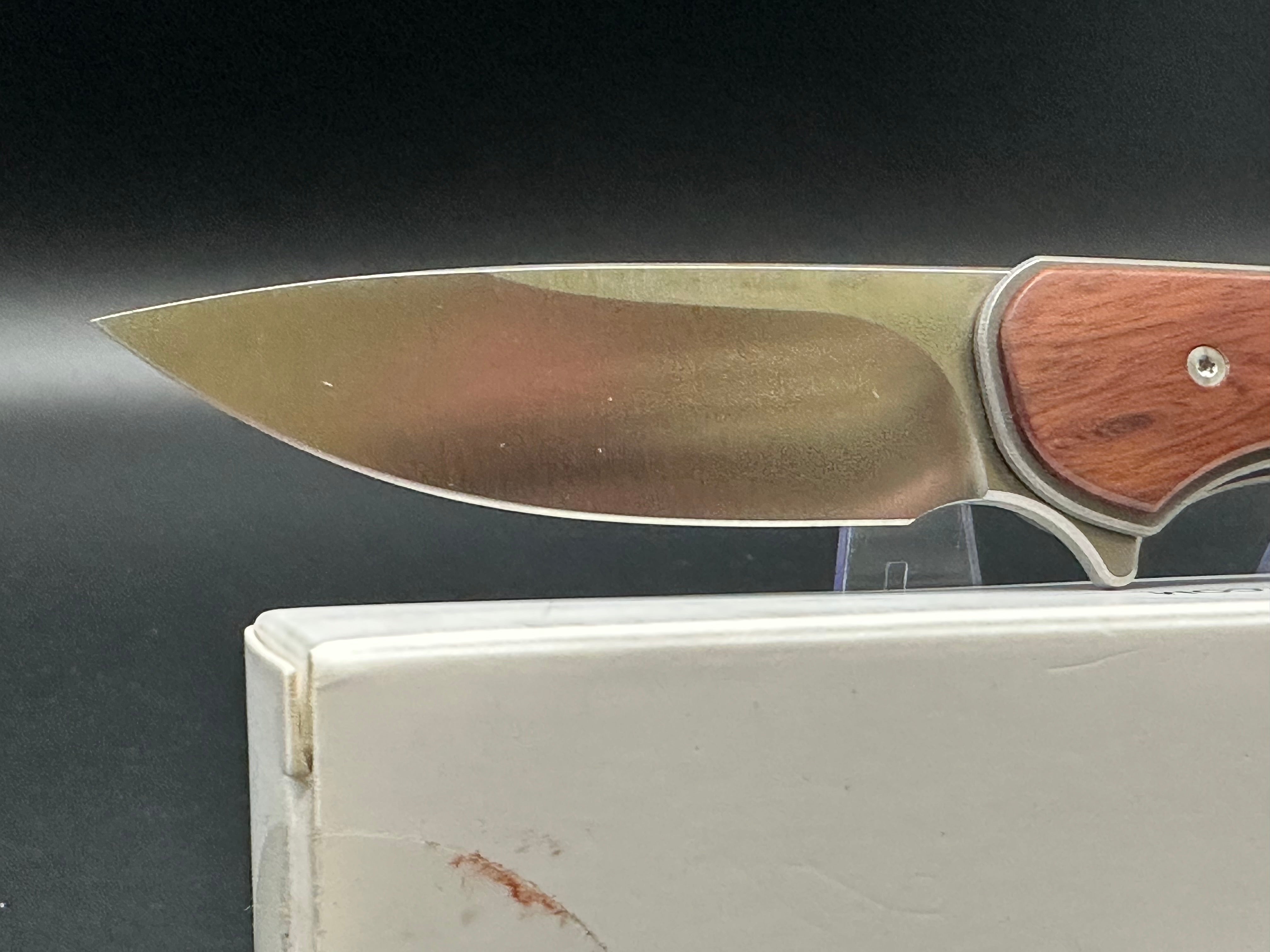 Drop Ferrum Forge - Gent/Gray Ti Frame + Rosewood Overlays