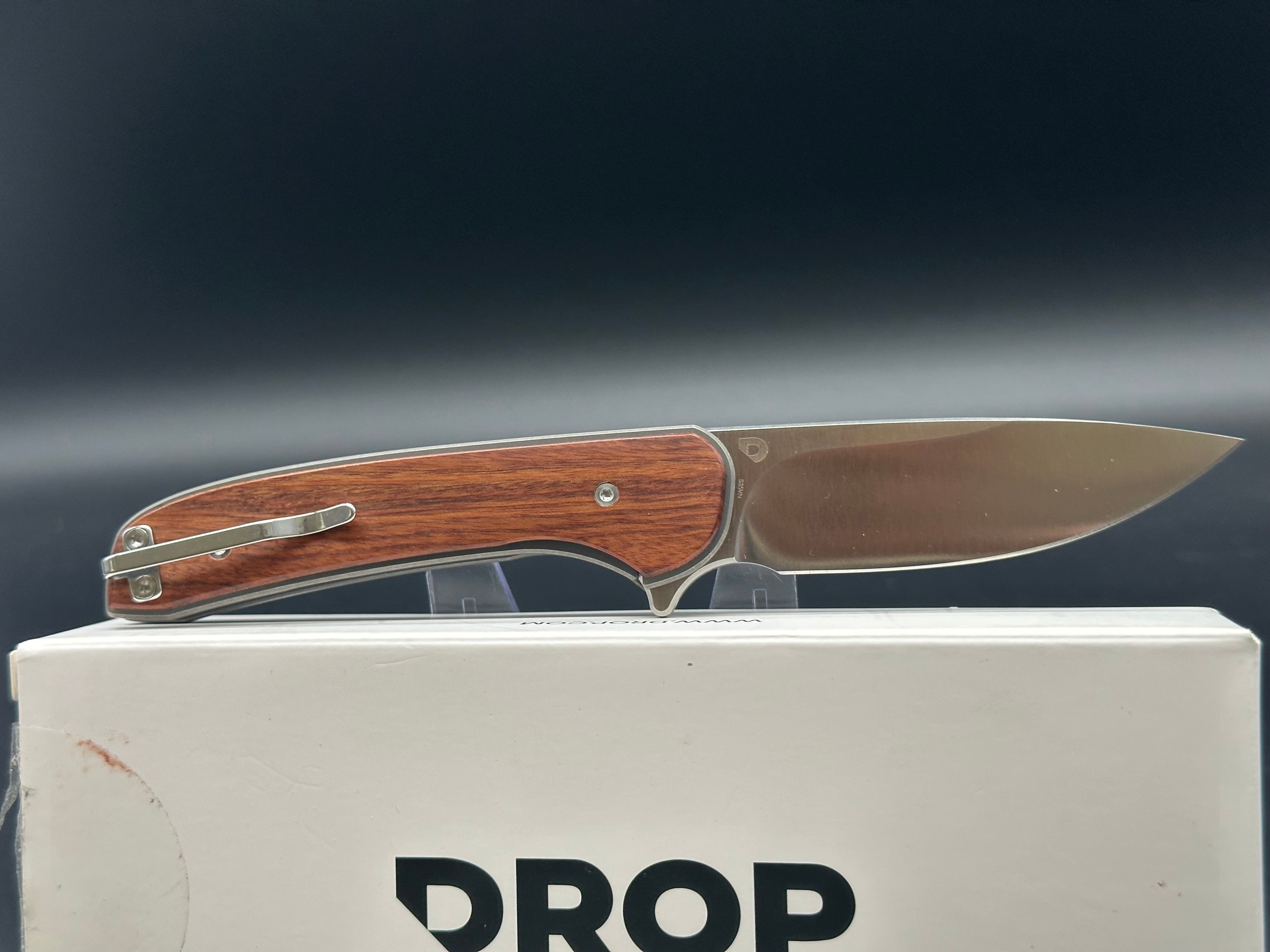 Drop Ferrum Forge - Gent/Gray Ti Frame + Rosewood Overlays