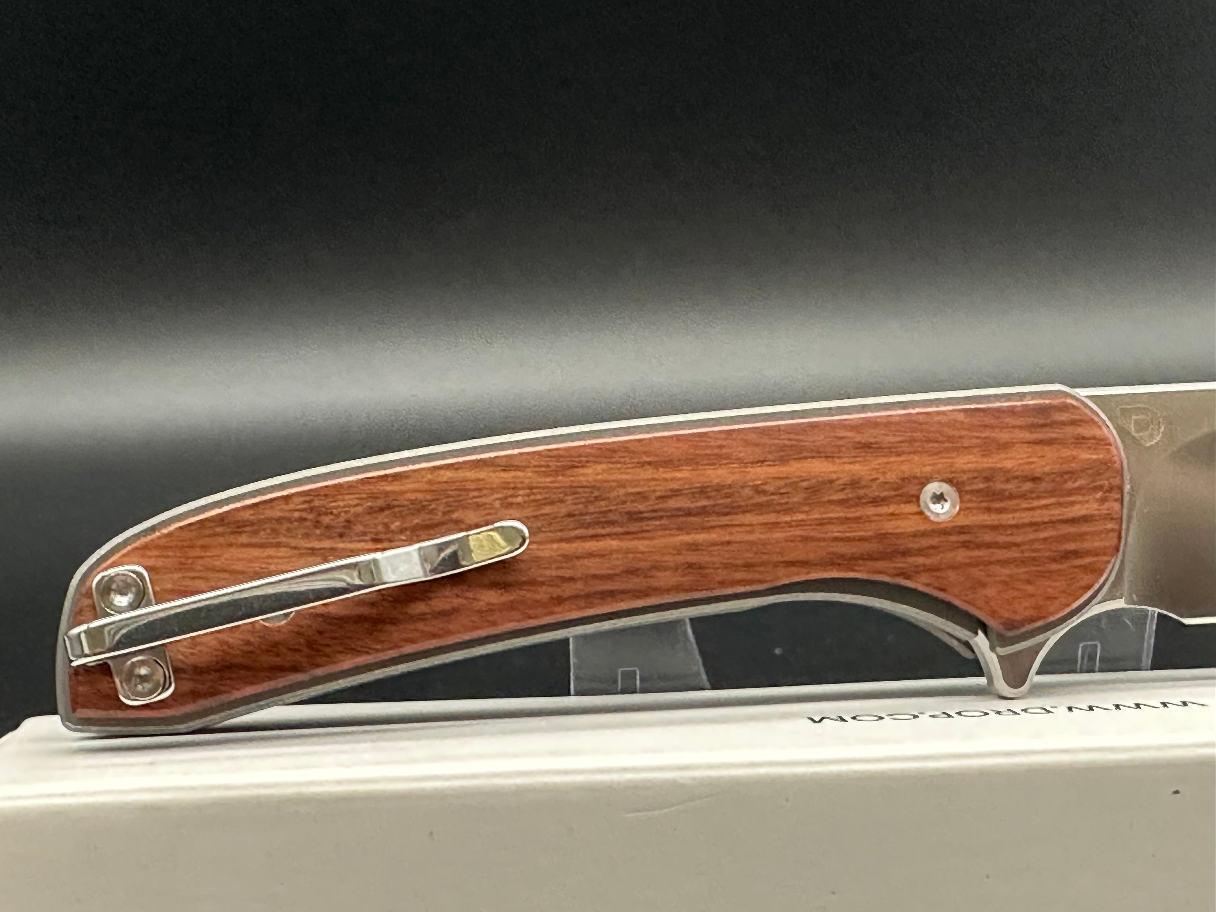 Drop Ferrum Forge - Gent/Gray Ti Frame + Rosewood Overlays