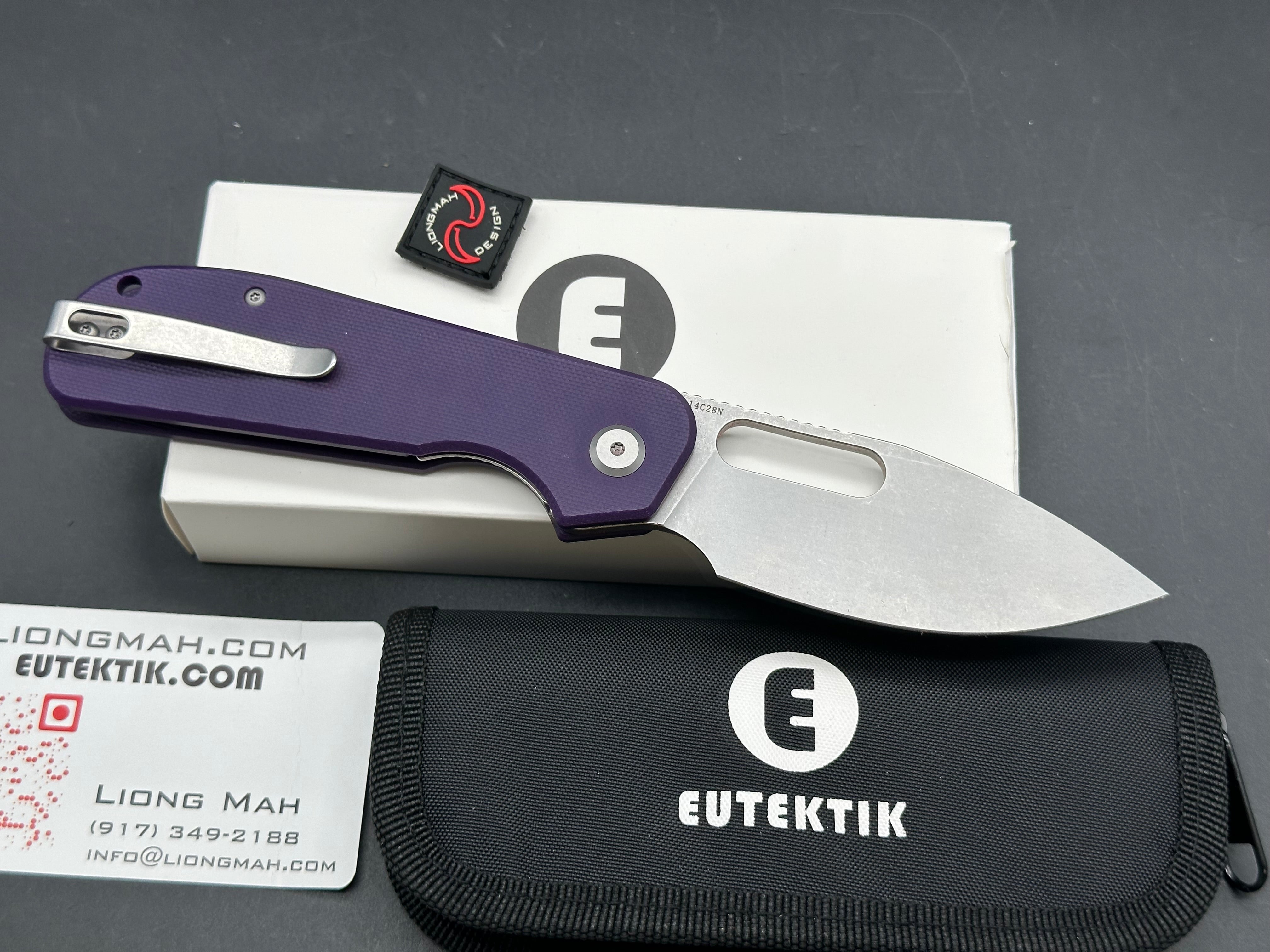 Eutektik EFD Purple G10 w/14C28N Stonewashed Blade