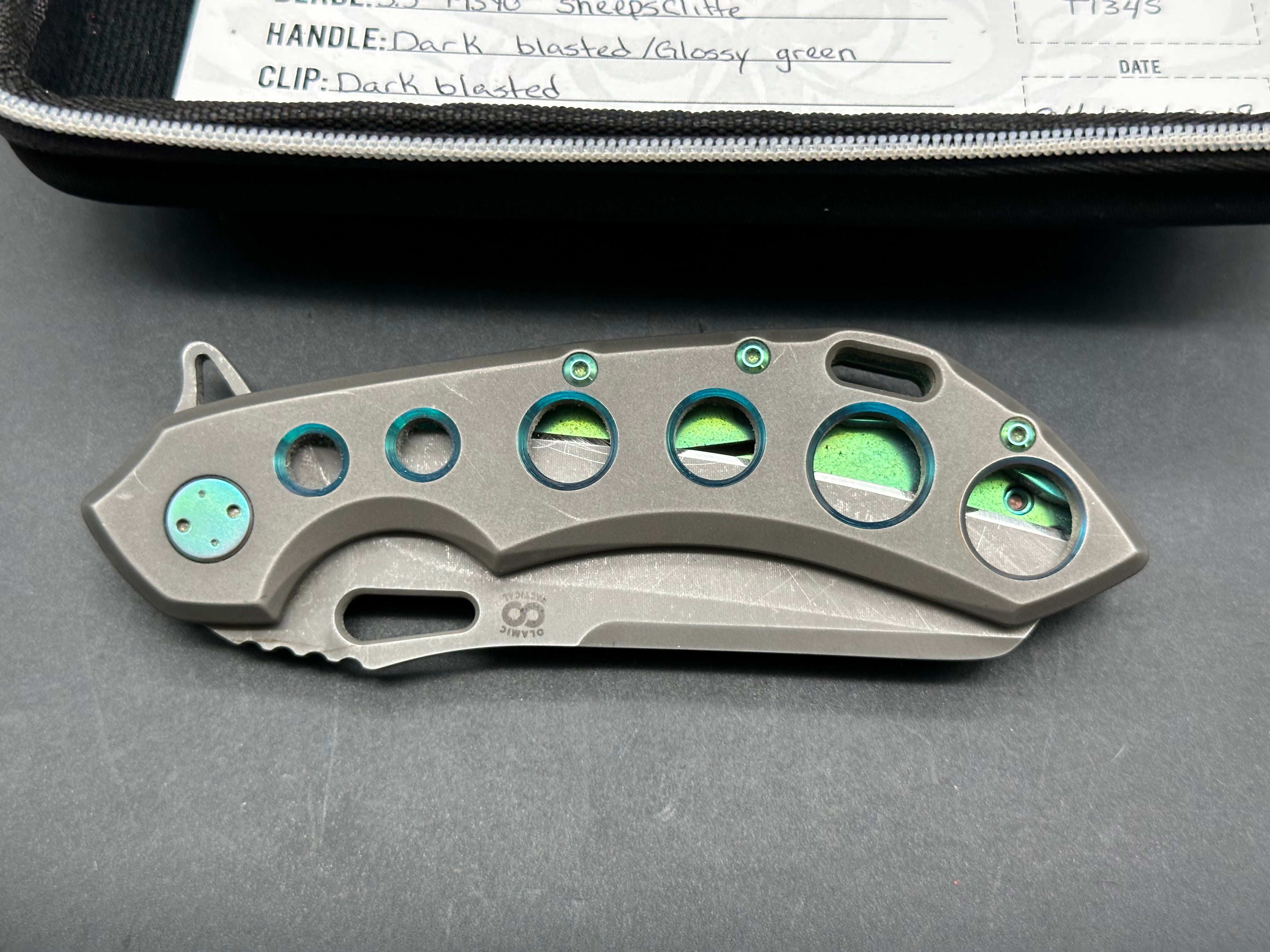 Olamic Wayfarer 247 acid wash blade