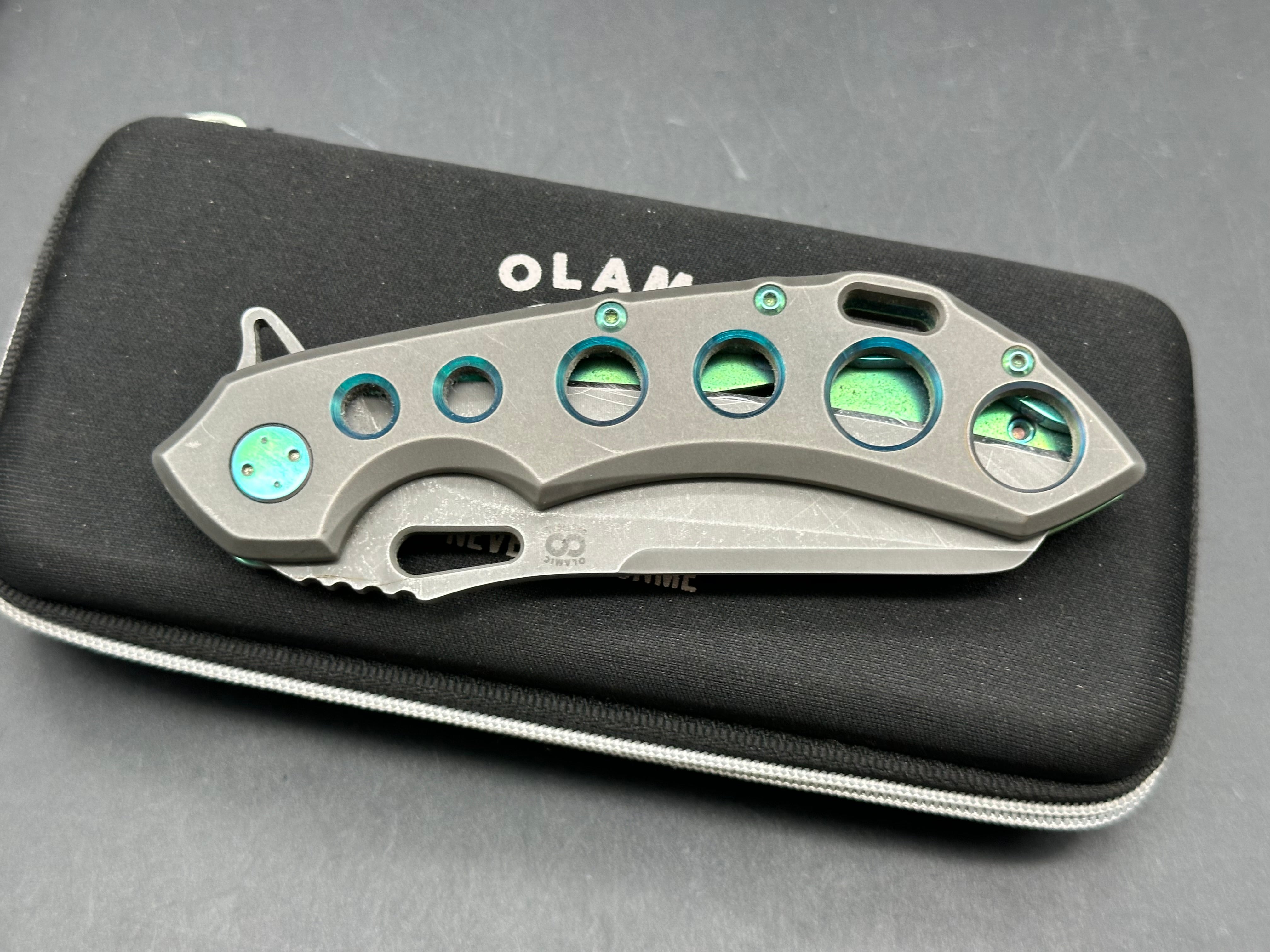 Olamic Wayfarer 247 acid wash blade