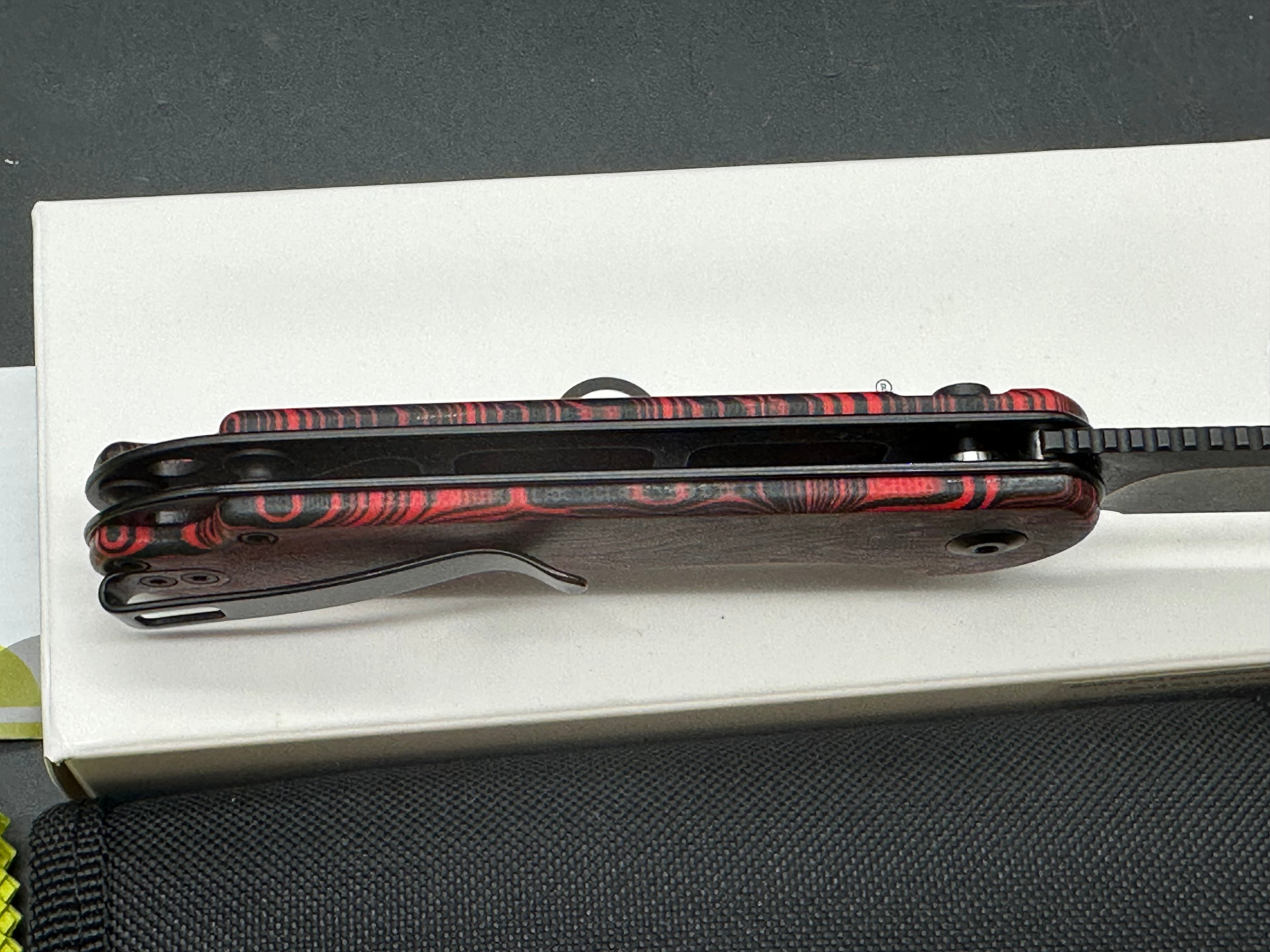 CIVIVI Button Lock Elementum II Red/Black G10 S35VN -Knife Center Exclusive