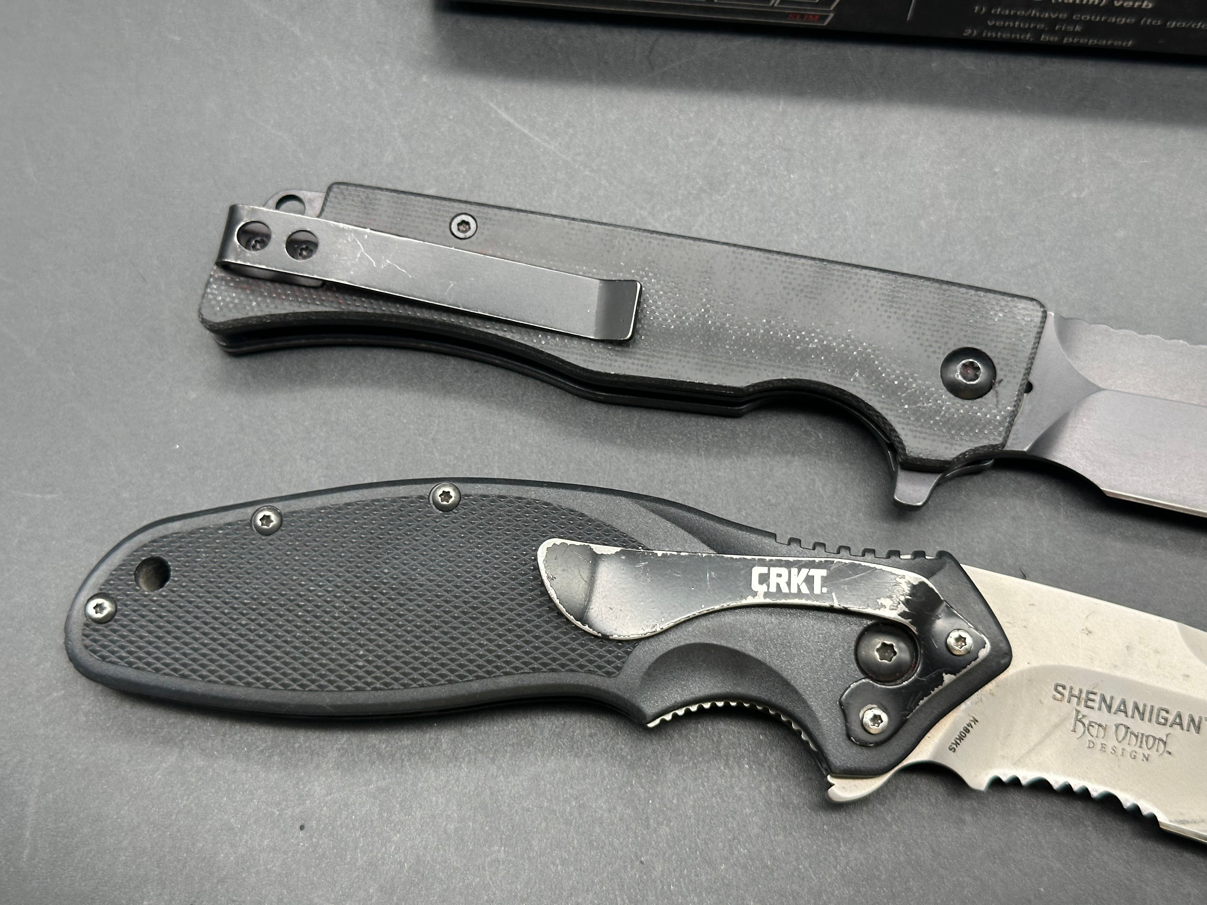 2-Knife combo Statgear Ausus & CRKT Shenanigan
